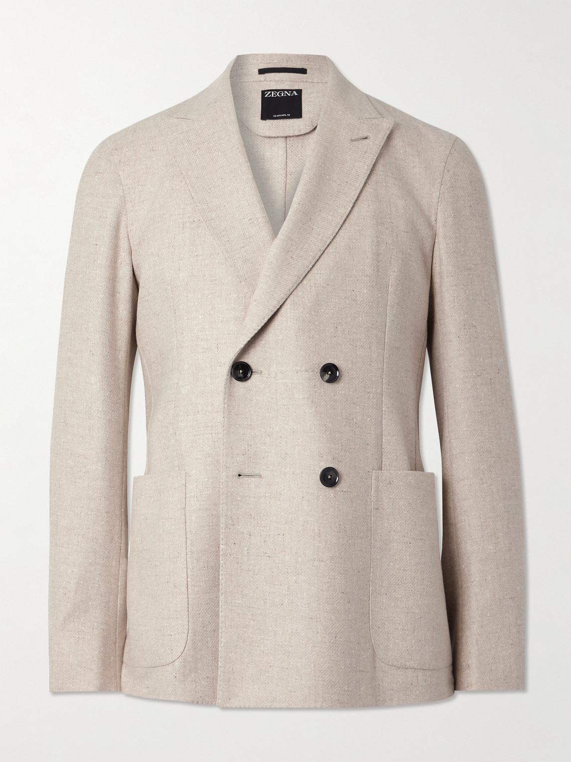 Zegna Unstructured Double-Breasted Wool and Cashmere-Blend Blazer - Men
