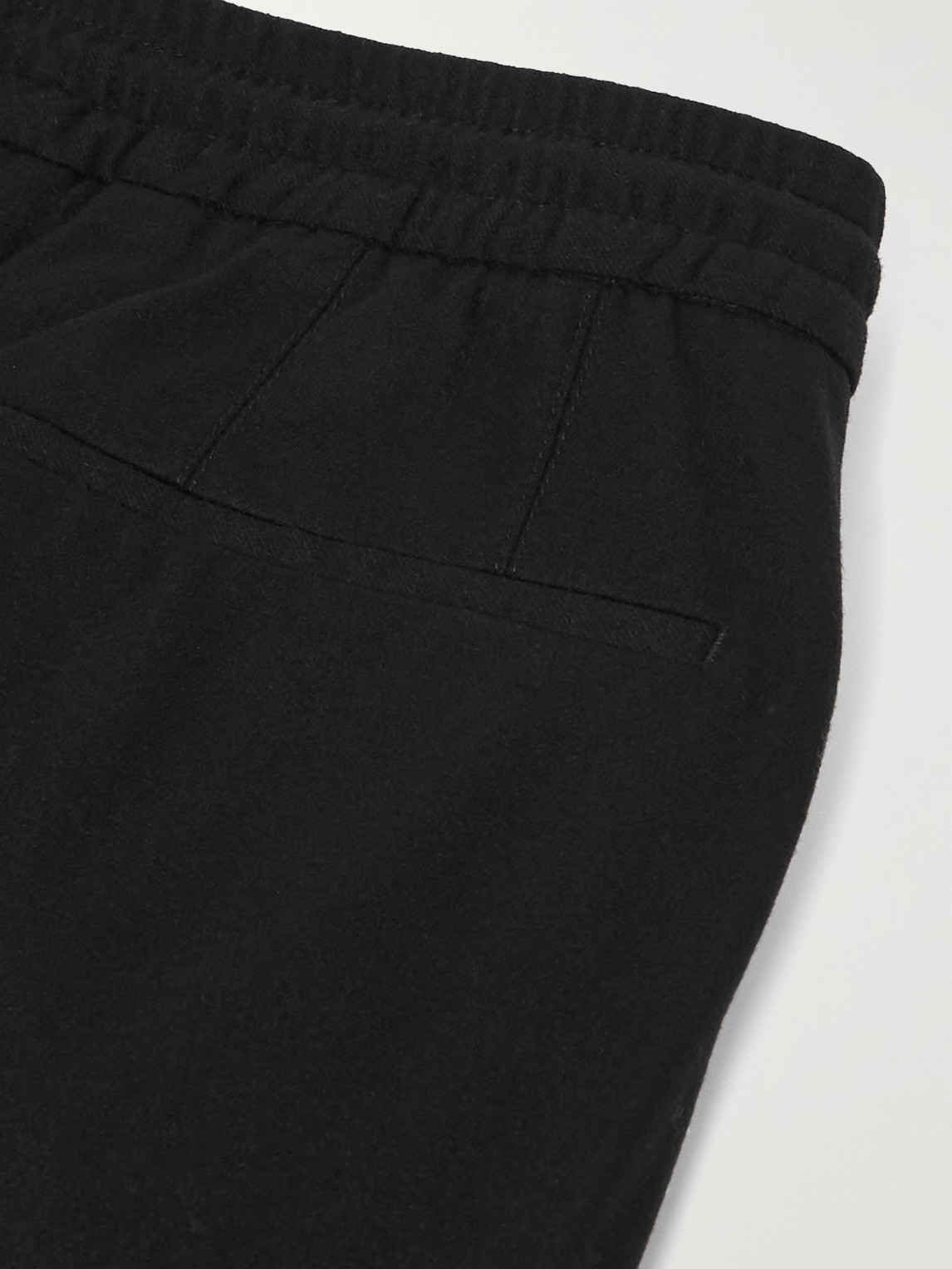 Zegna Straight-leg Pleated Wool, Silk And Cashmere-blend Trousers In Black