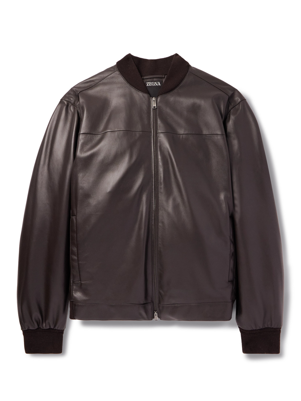 Slim-Fit Leather Jacket