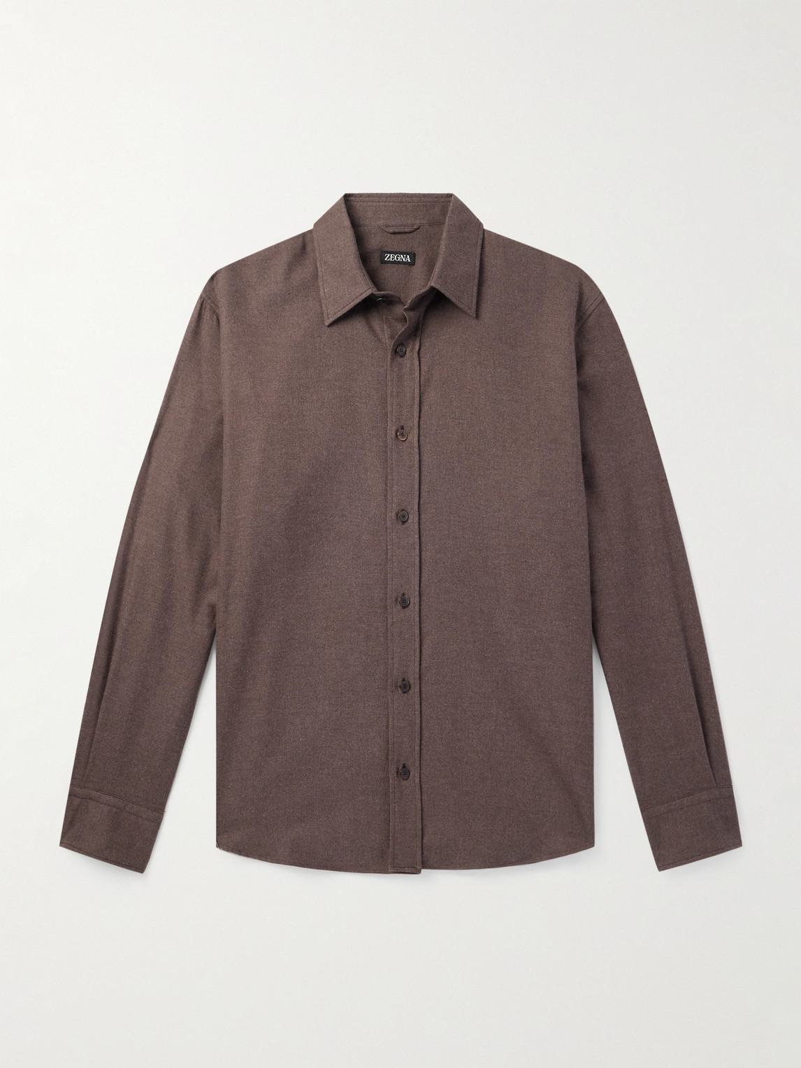 Zegna Brushed-Cotton Twill hirt - Men