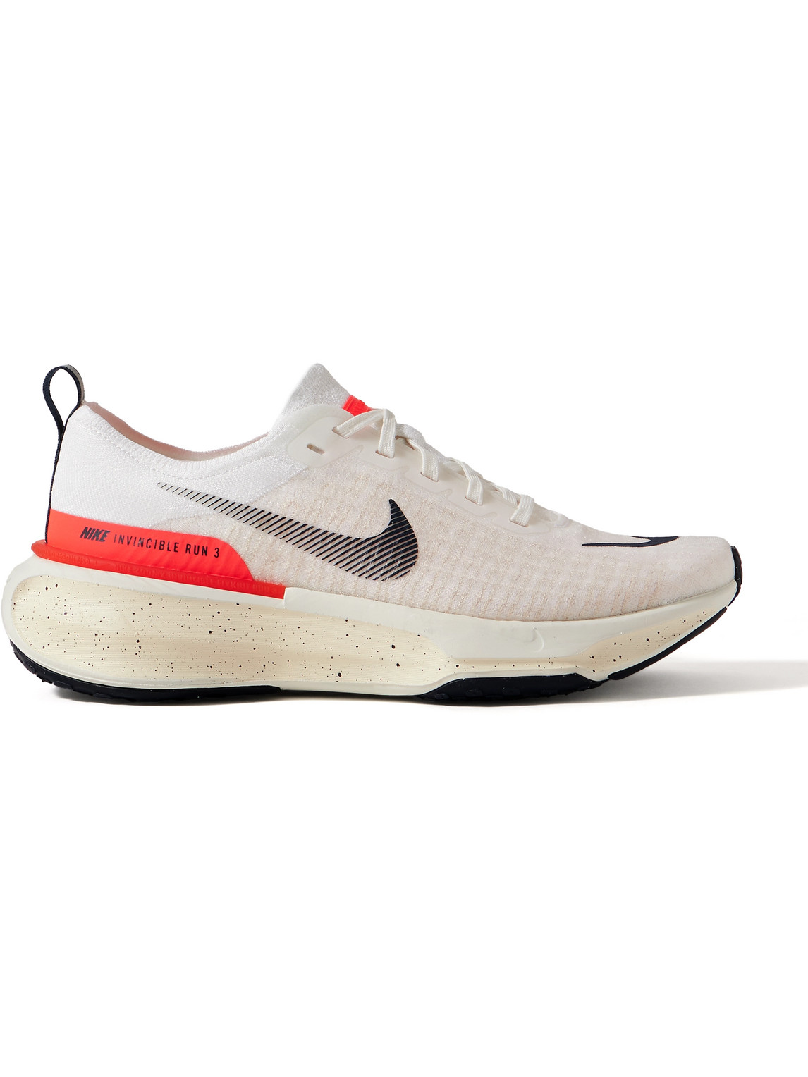 Nike Zoomx Invincible 3 Flyknit Running Sneakers In White
