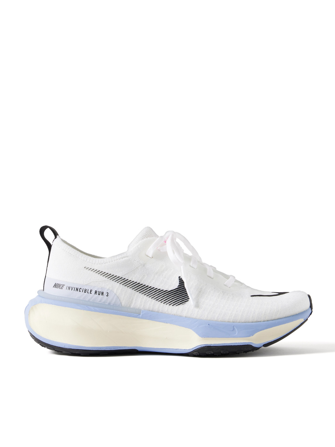 Nike Zoomx Invincible 3 Flyknit Running Sneakers In White