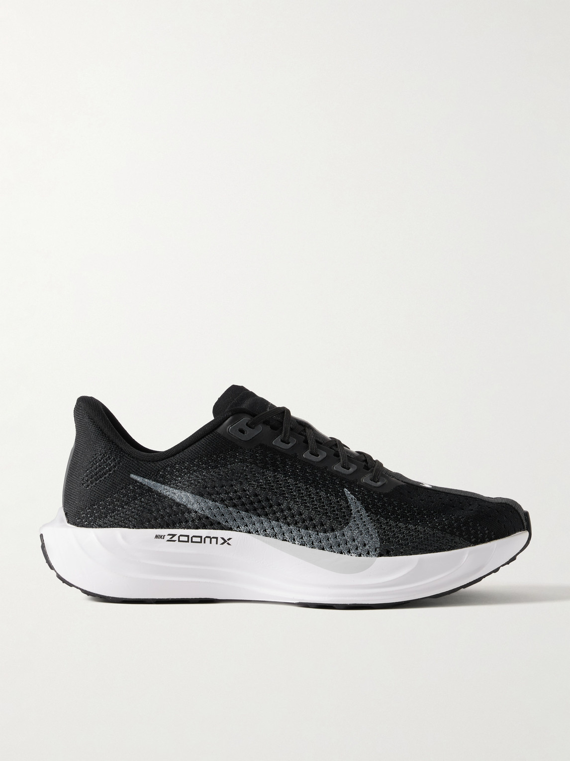 Pegasus Plus Canvas-Trimmed Flyknit Sneakers