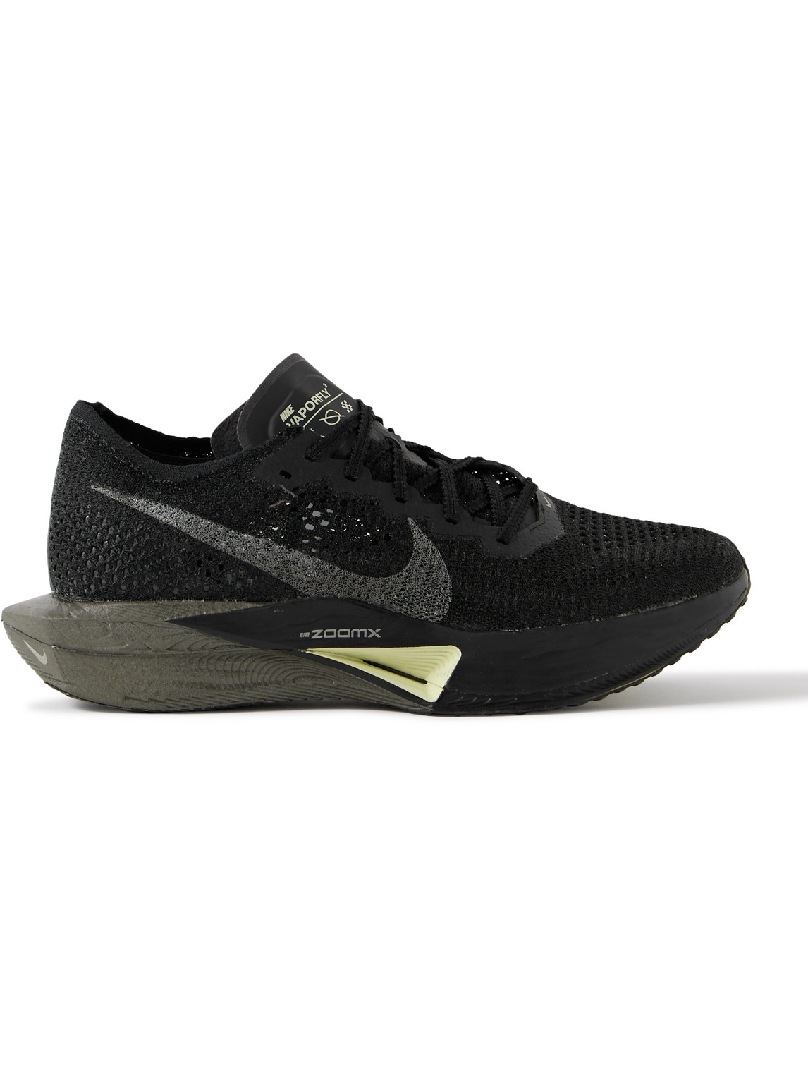 ZoomX Vaporfly 3 Rubber-Trimmed Flyknit Running Sneakers