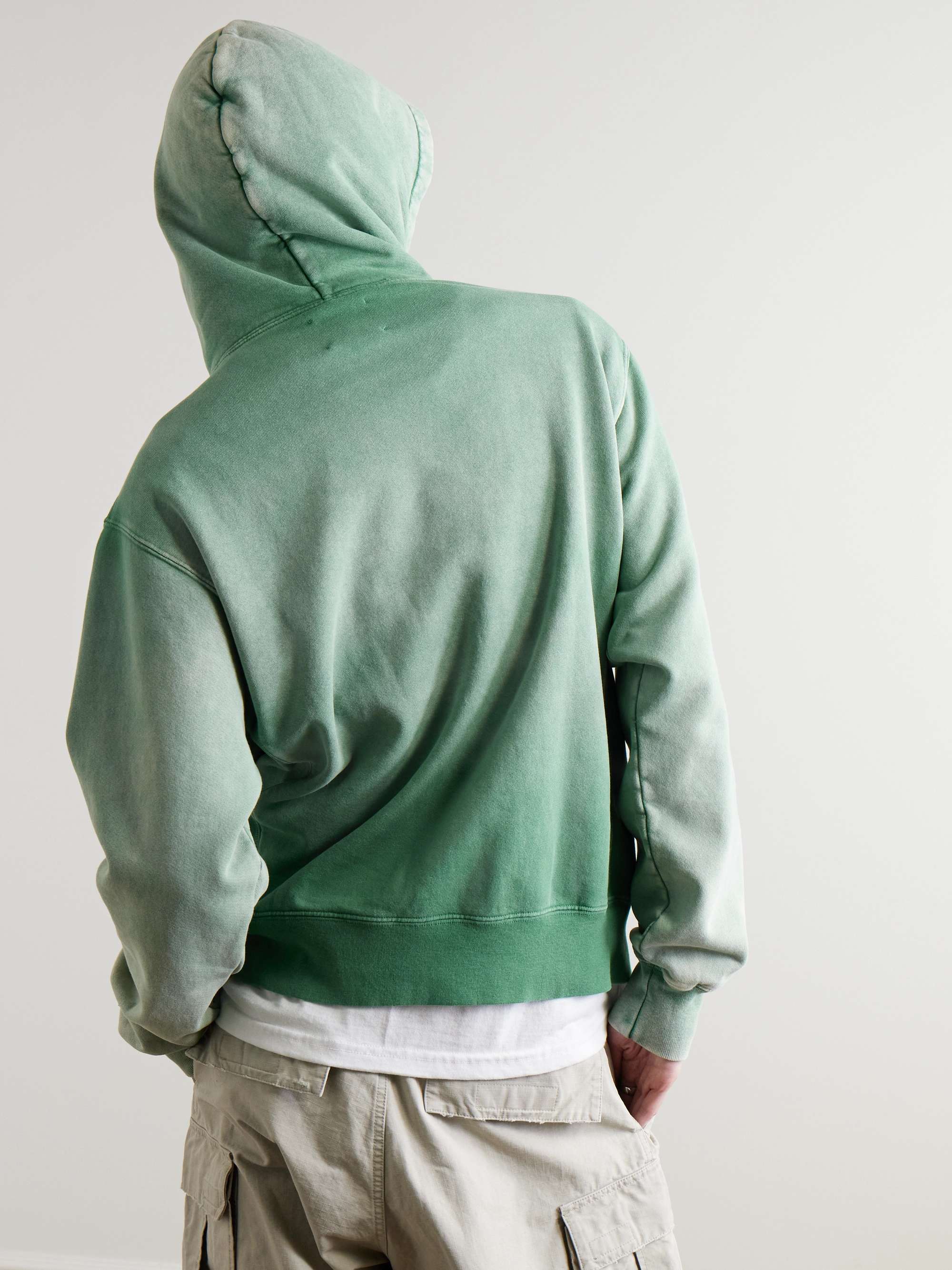 GALLERY DEPT. Reversible Logo-Print Distressed Cotton-Jersey GALLERY DEPT. Reversible Logo-Print Distressed Cotton-Jersey