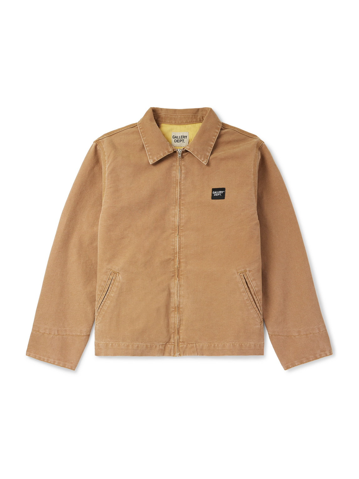 Gallery Dept. Montecito Logo-appliquéd Printed Cotton-canvas Jacket In Brown