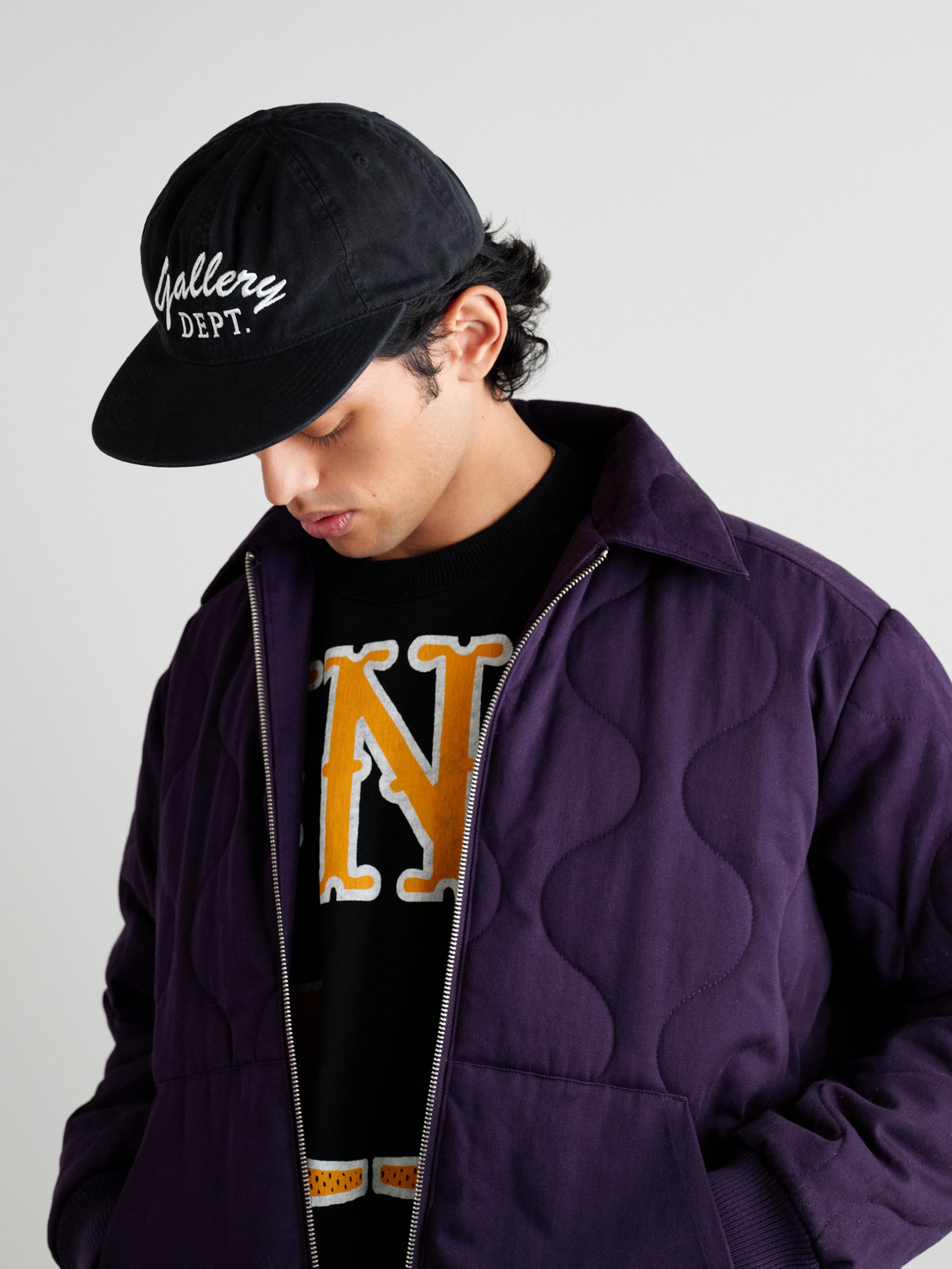 Gallery Dept. Rampart Logo-embroidered Cotton-twill Baseball Cap In Black