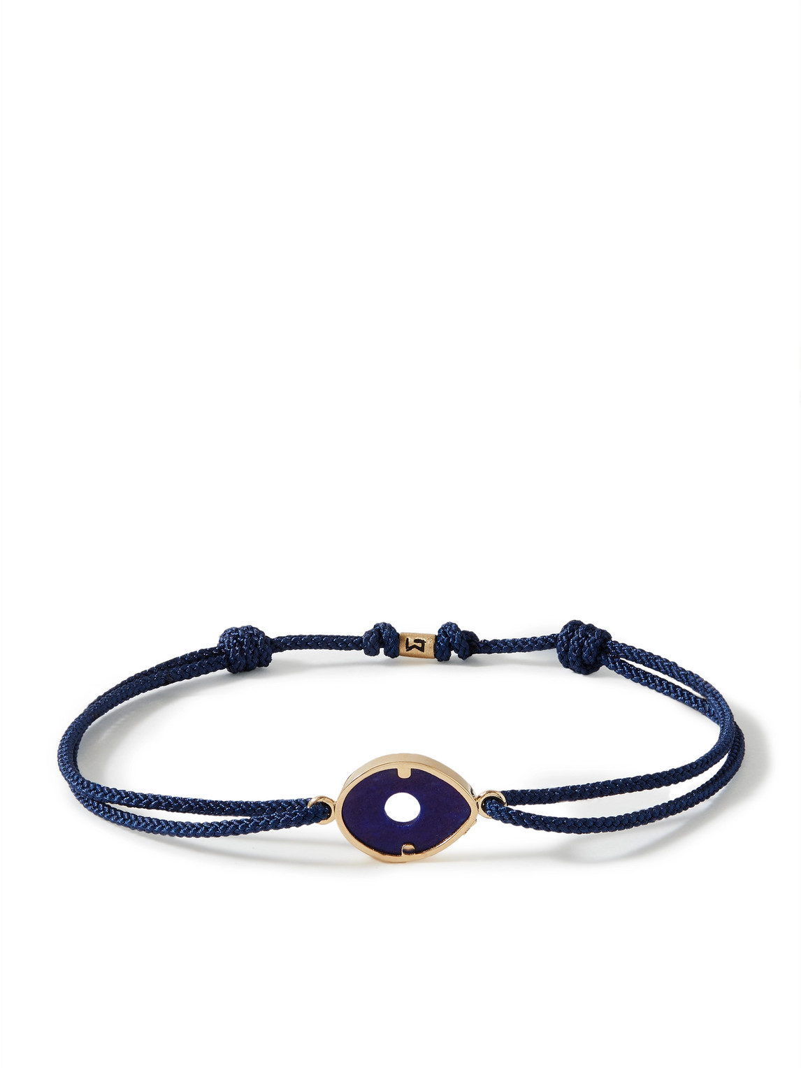 Luis Morais Gold, Lapis Lazuli And Cord Bracelet In Black