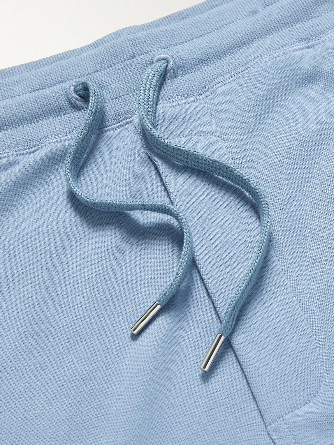 Paul Smith Cotton And Modal-blend Jersey Drawstring Shorts In Blue