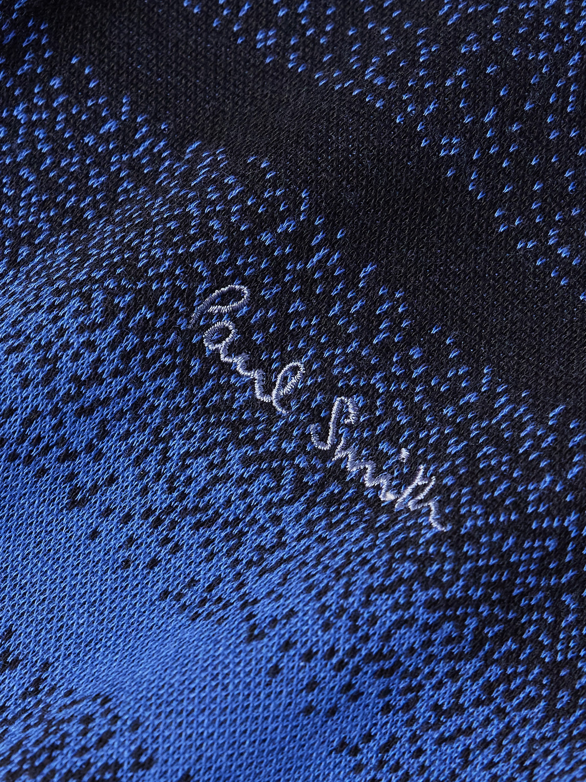 PAUL SMITH LOGO-EMBROIDERED STRIPED COTTON AND MODAL-BLEND PIQUÉ T-SHIRT 