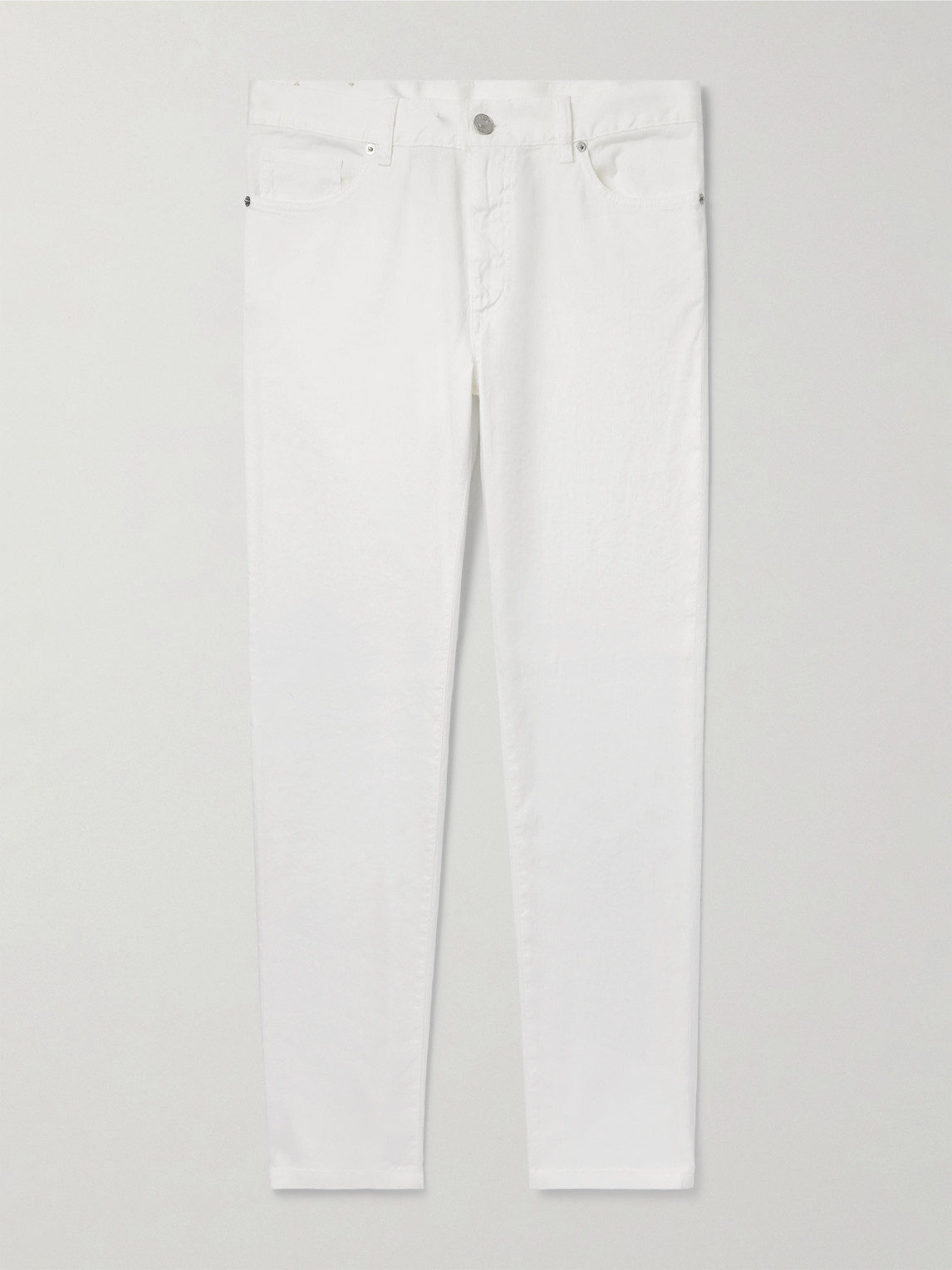 Zegna Roccia Slim-Fit Straight-Leg Garment-Dyed Linen-Blend Trousers - Men