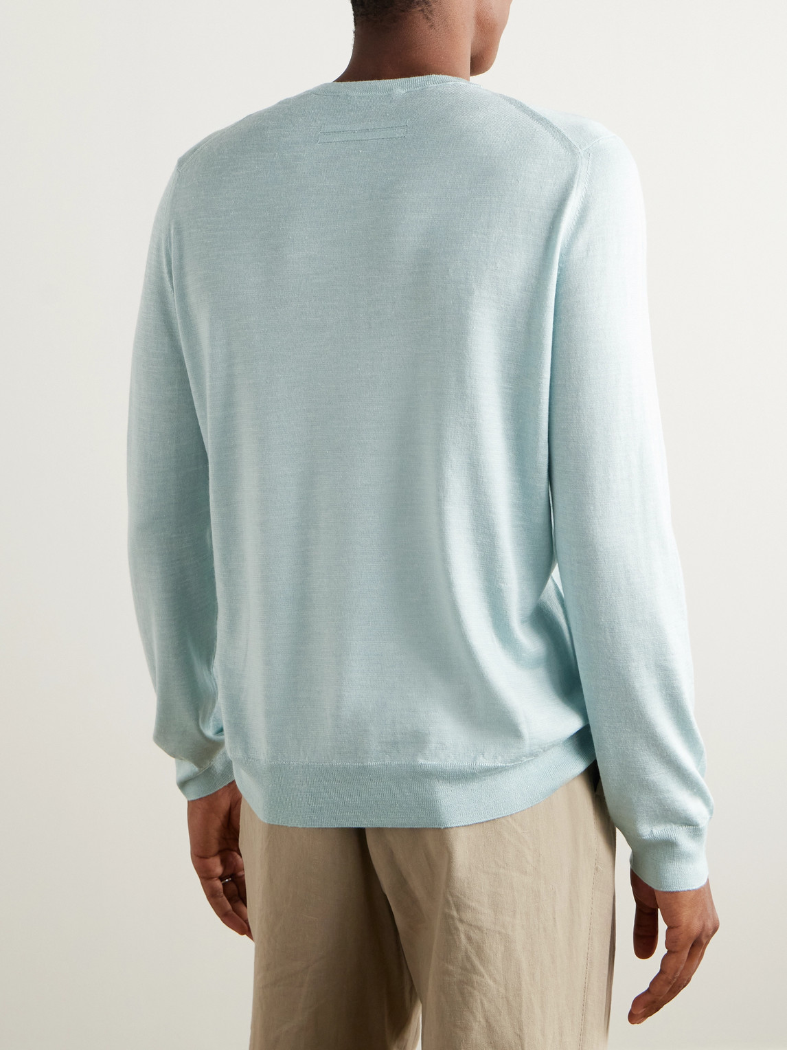 Mulberry Silk, Cashmere And Linen-Blend Sweater
