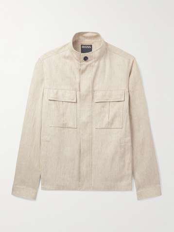 prasthana Zegna LC1 lapel less jacket