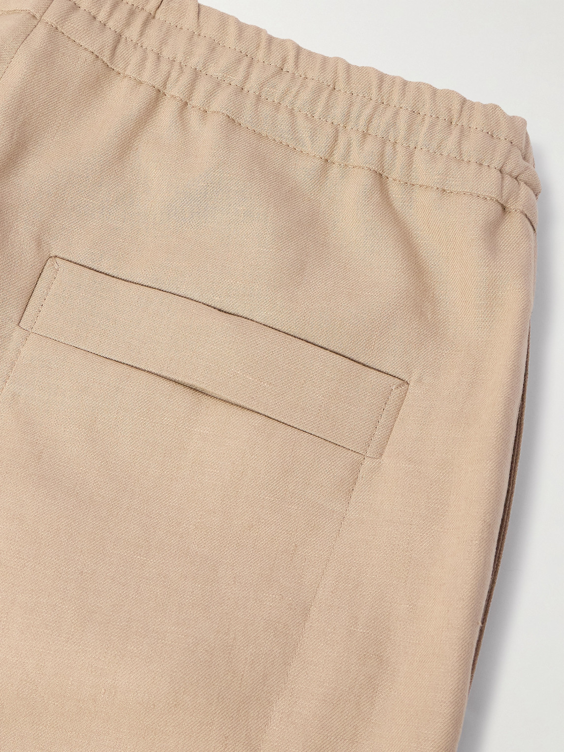 Zegna Straight-leg Linen Shorts In Neutrals