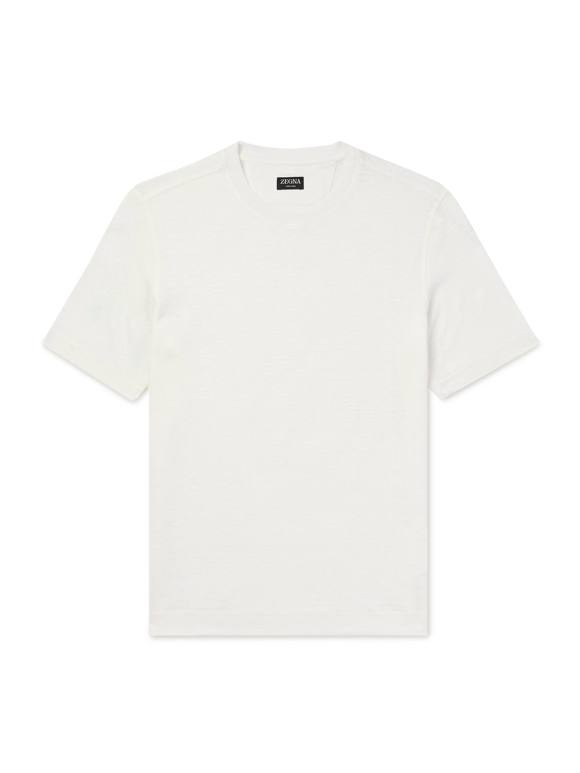 Zegna Linen T-shirt In White