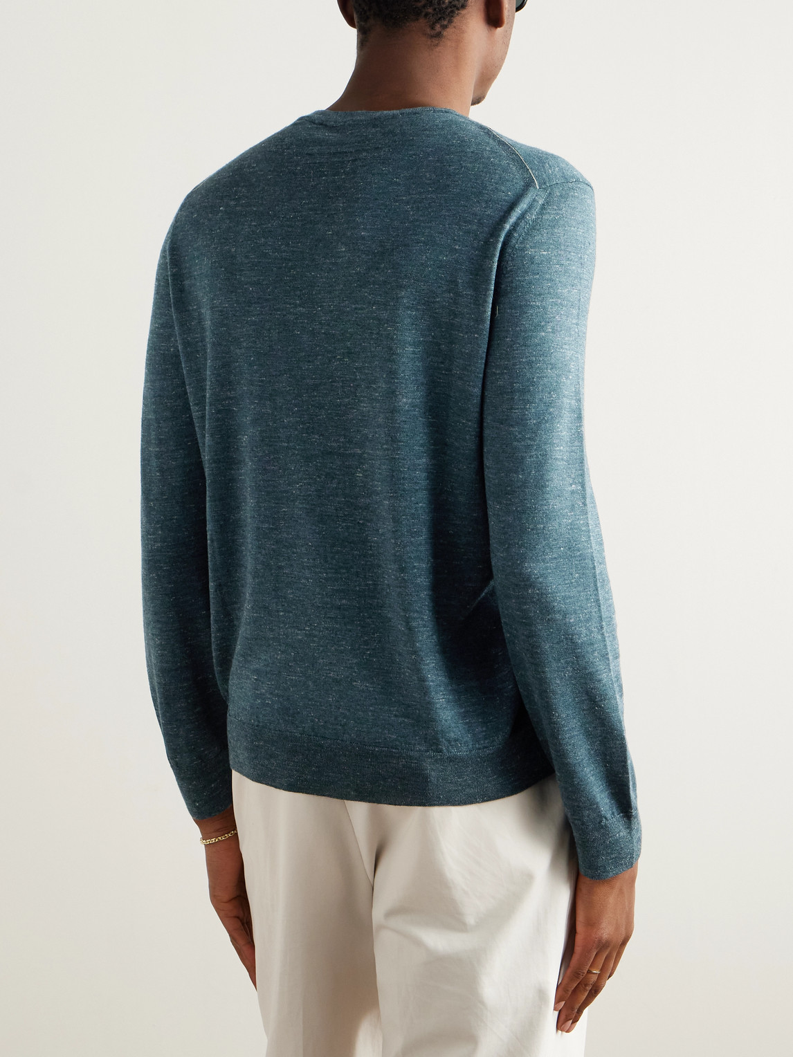 Mulberry Silk, Cashmere And Linen-Blend Sweater