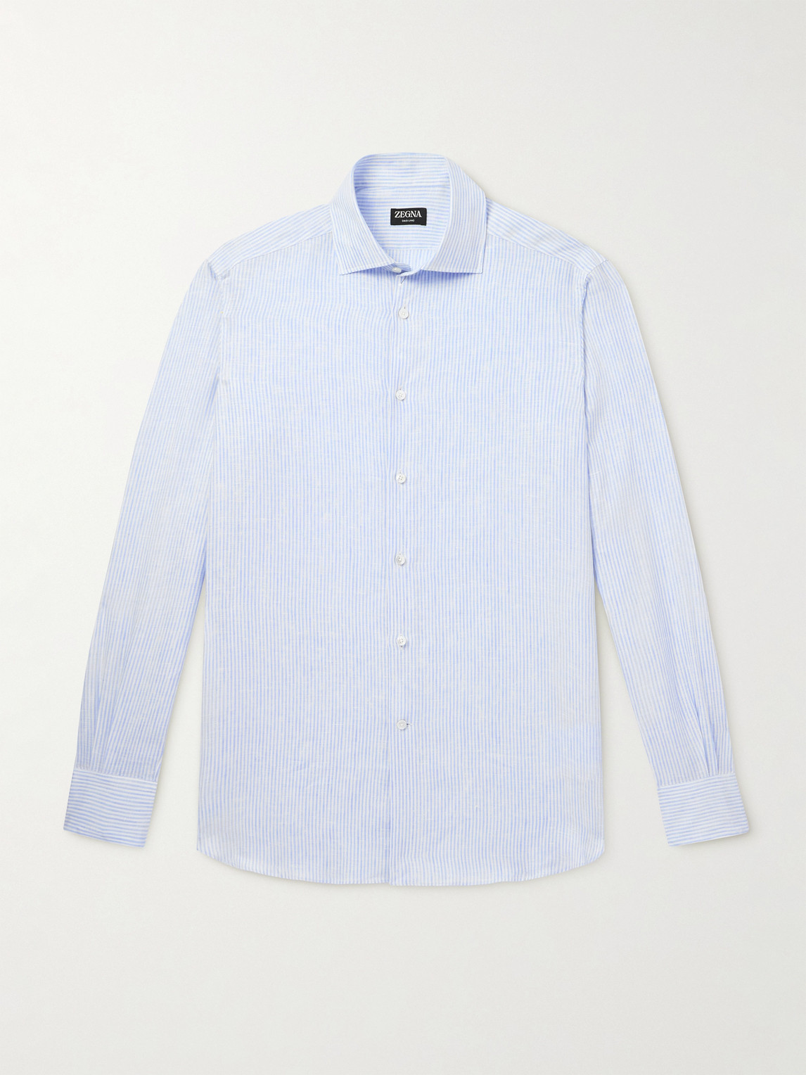 Zegna Oasi triped Linen hirt - Men