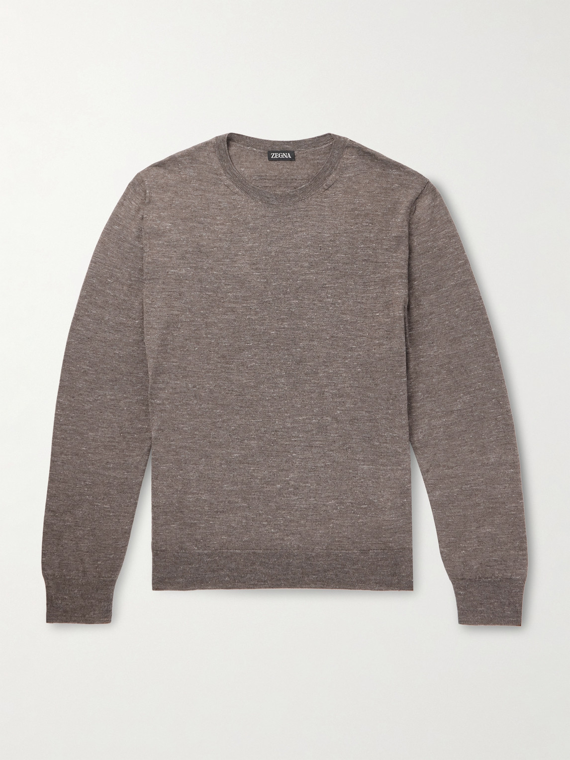 Zegna Mulberry Silk, Cashmere and Linen-Blend Sweater - Men