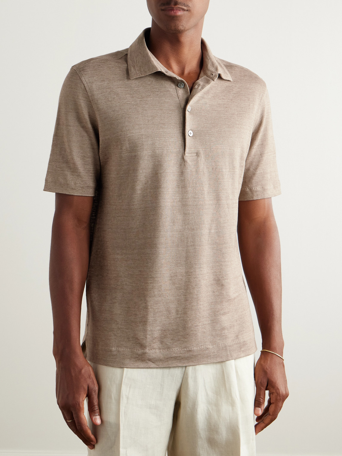 Linen Polo Shirt