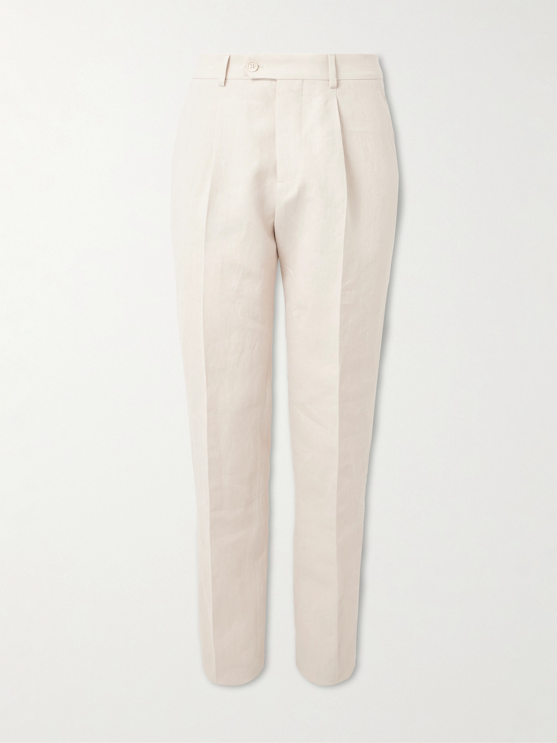 Zegna Slim-Fit Straight-Leg Oasi Linen-Twill Suit Trousers - Men
