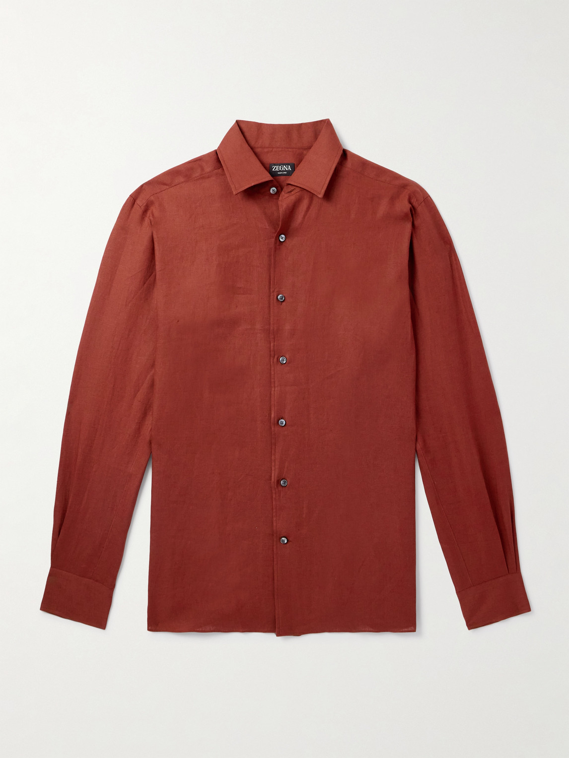 Zegna Zegna - Oasi Linen Shirt - Men - Red - M aus 100% Linen in Red