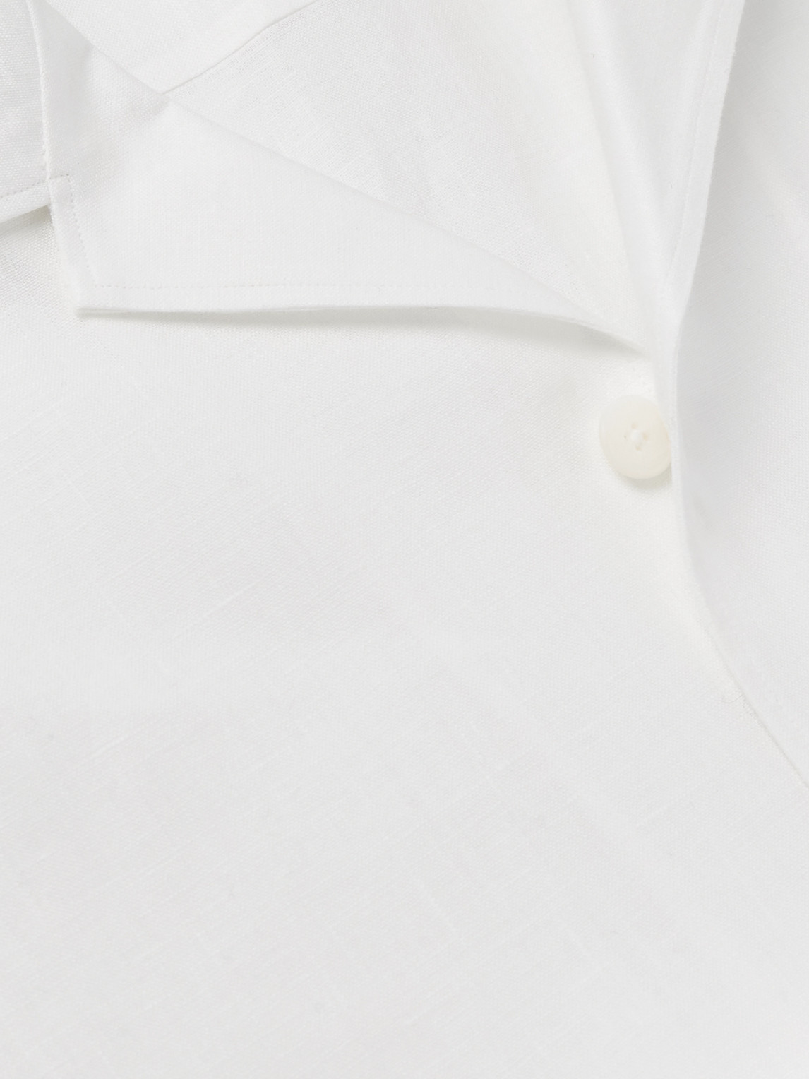 Convertible-Collar Oasi Linen Shirt