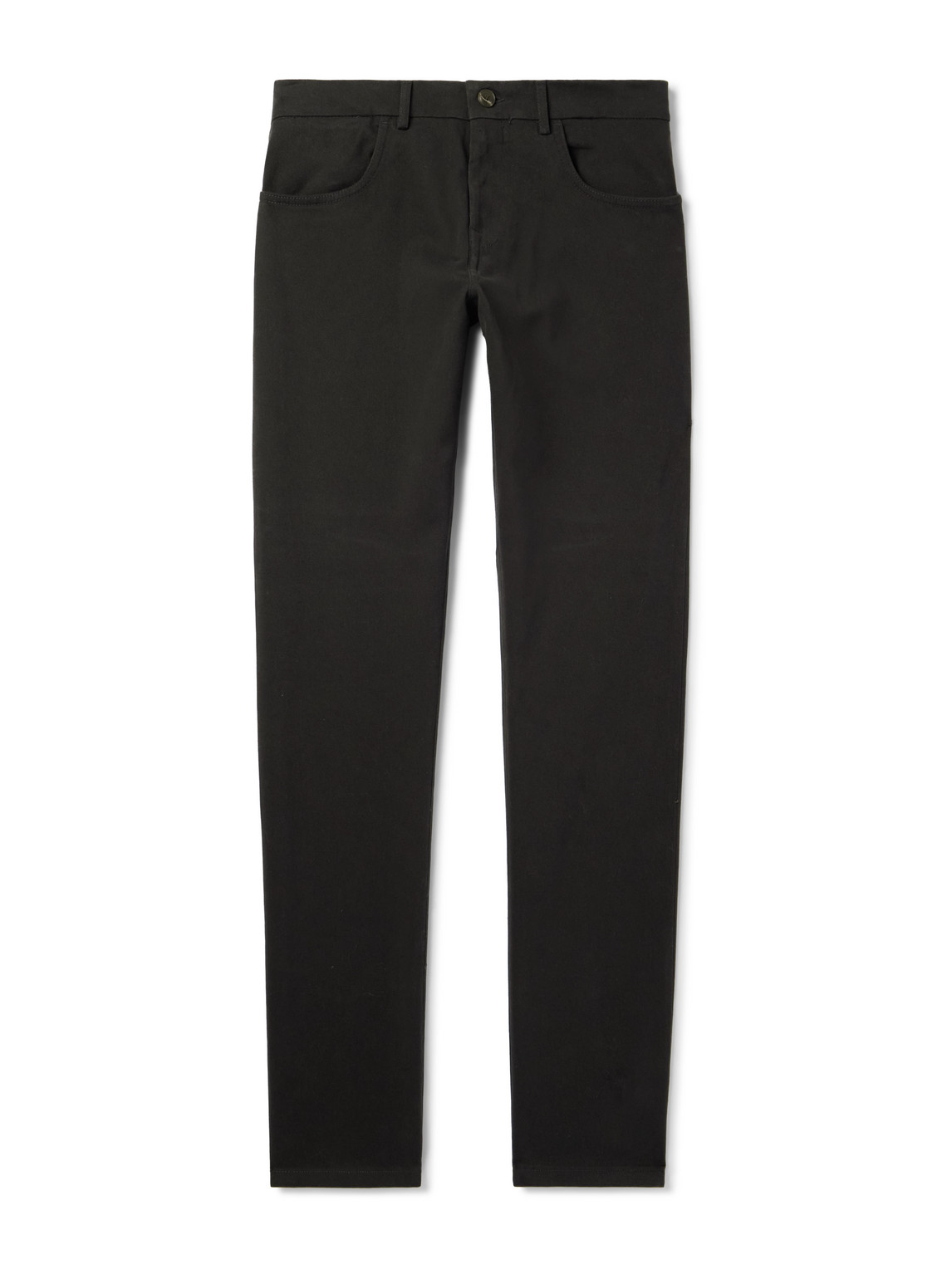Slim-Fit Straight-Leg Cotton-Blend Twill Chinos