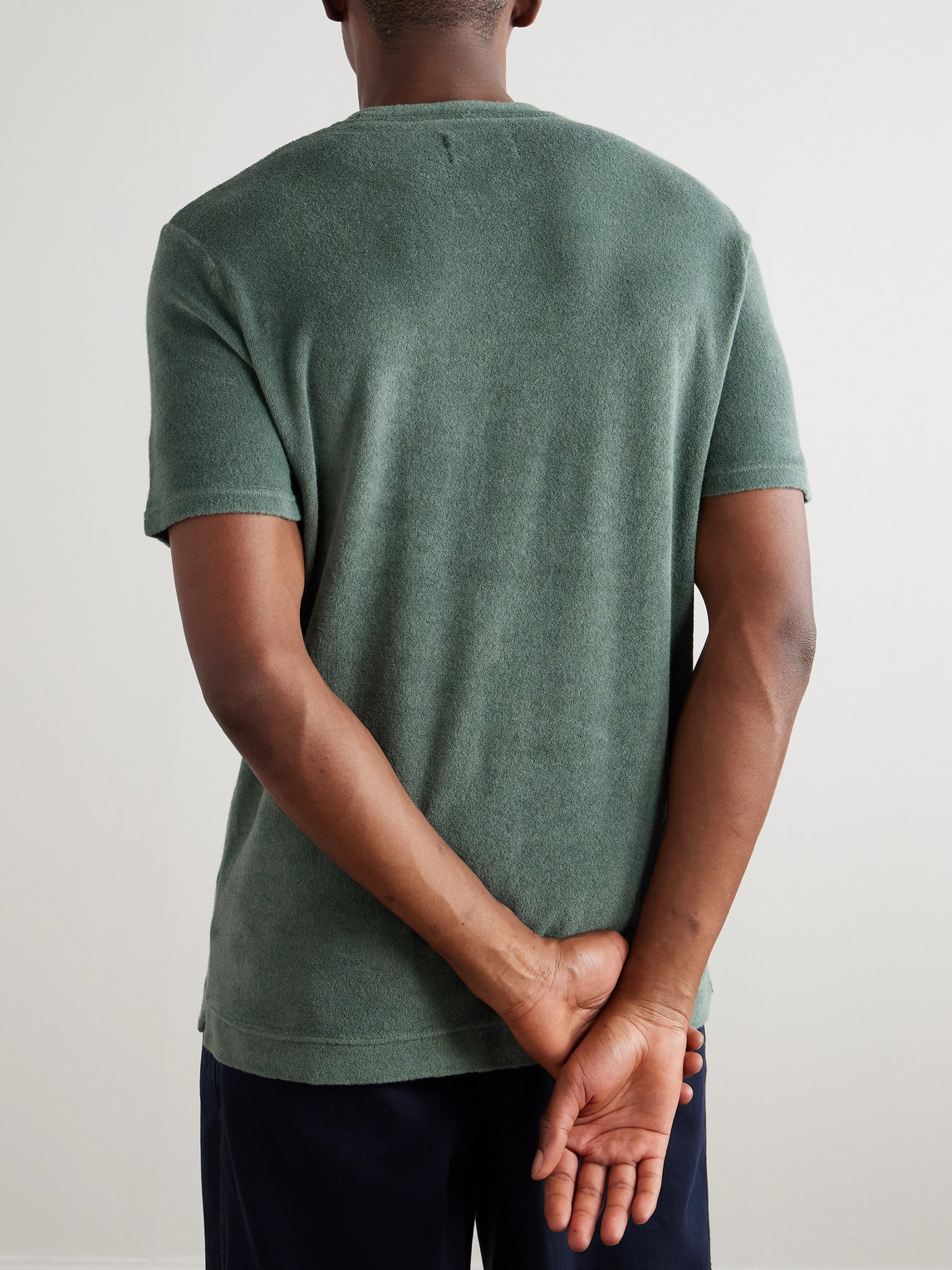 Thom Sweeney Cotton Jersey T-shirt In Green
