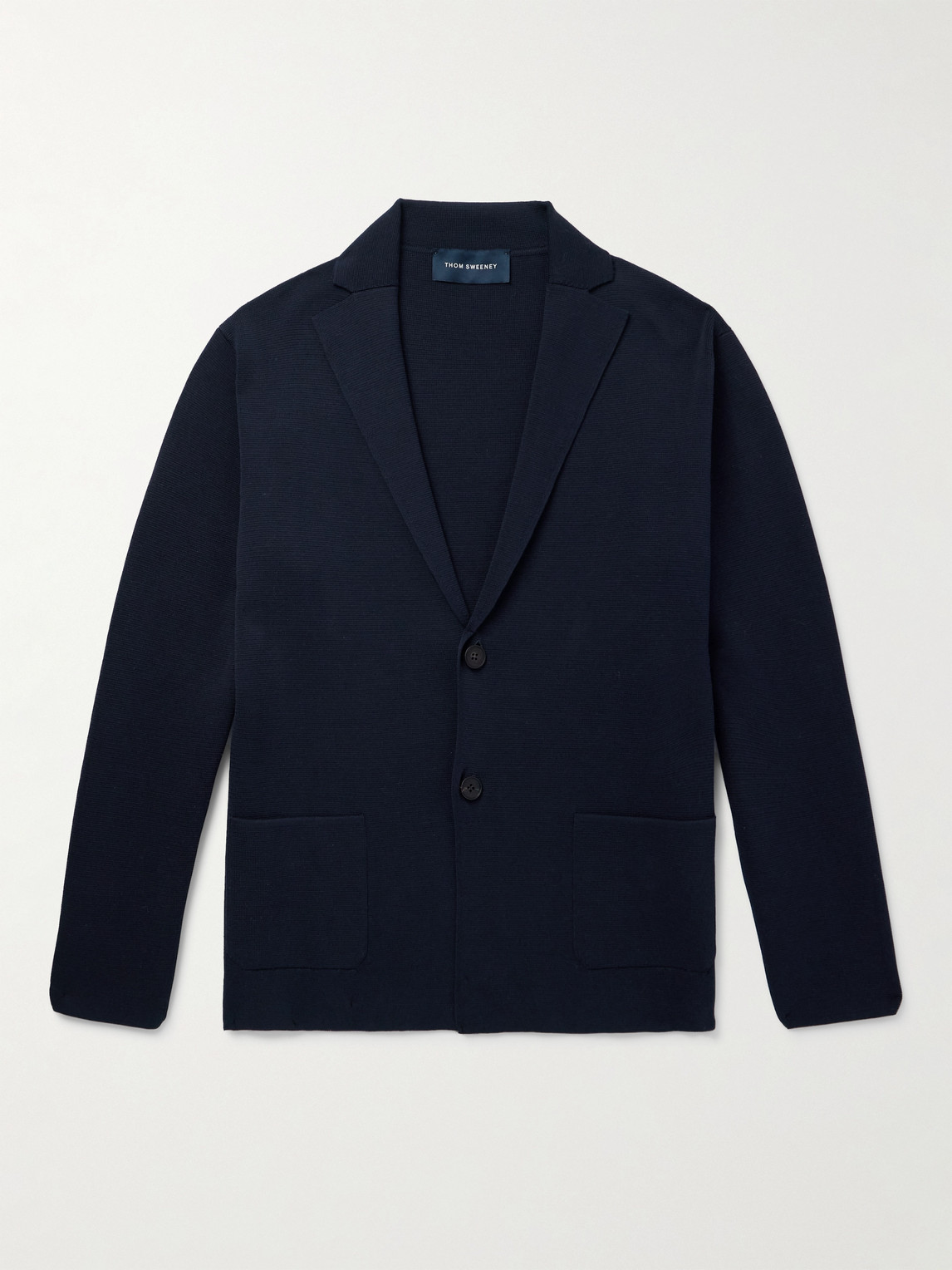 Thom Sweeney Cotton Cardigan In Blue