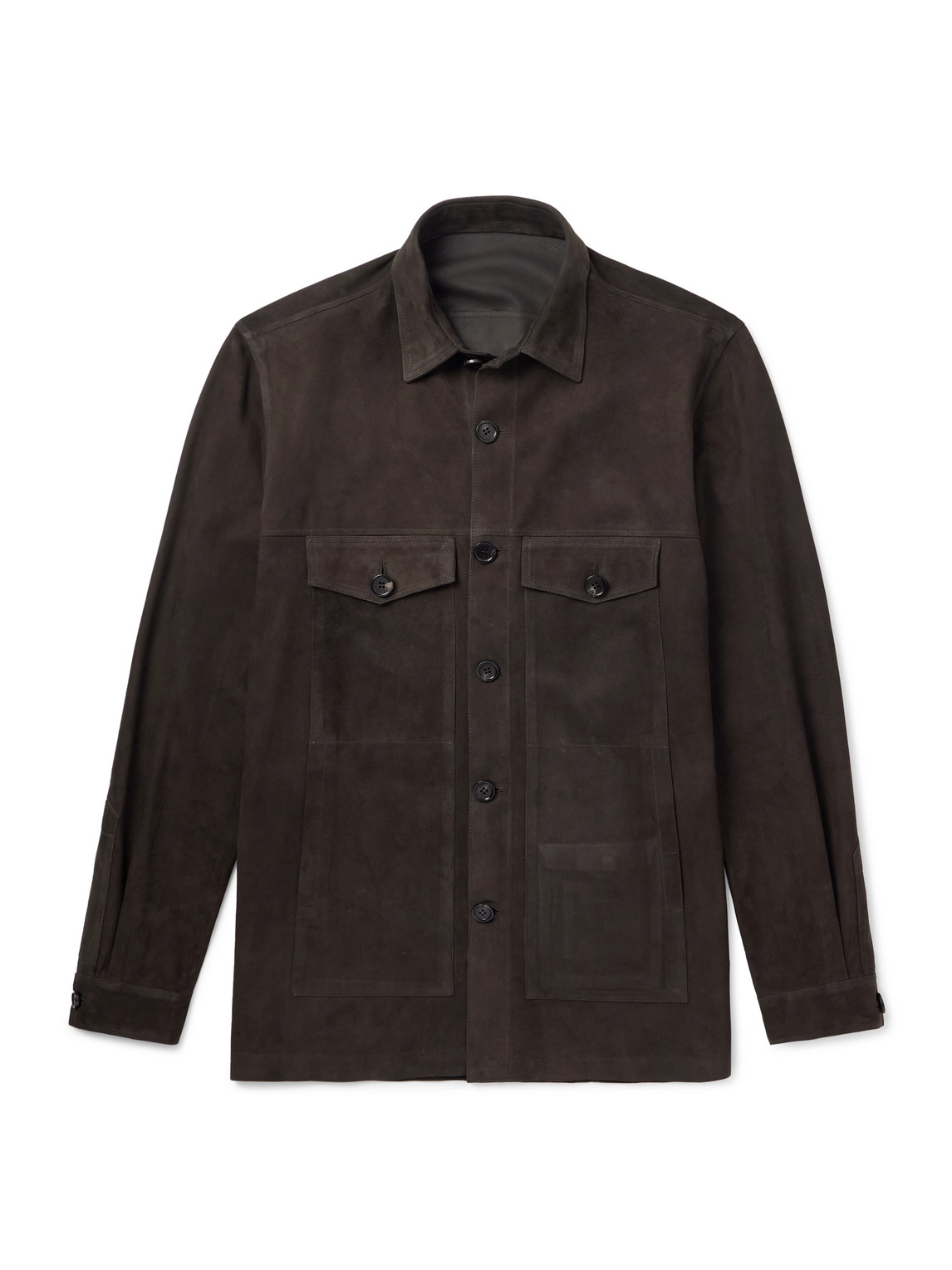Thom Sweeney Suede Overshirt