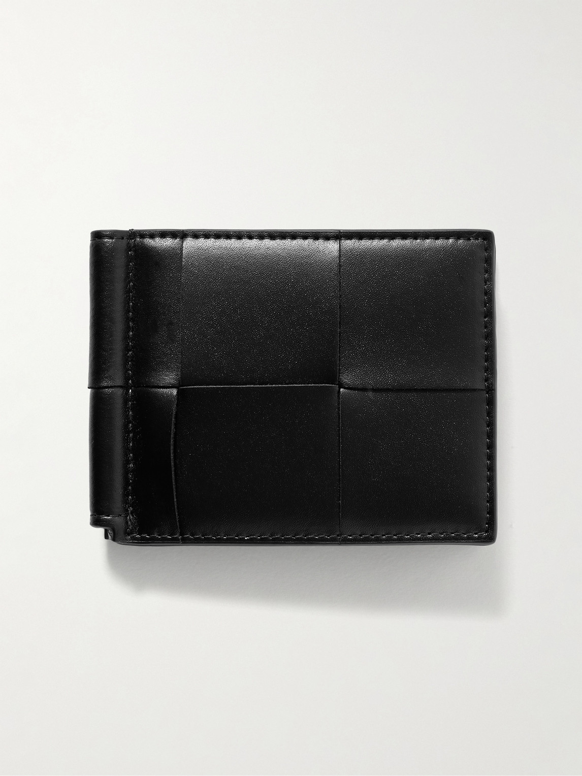 Bottega Veneta Cassette Intrecciato Leather Bifold Cardholder with Money Clip - Men