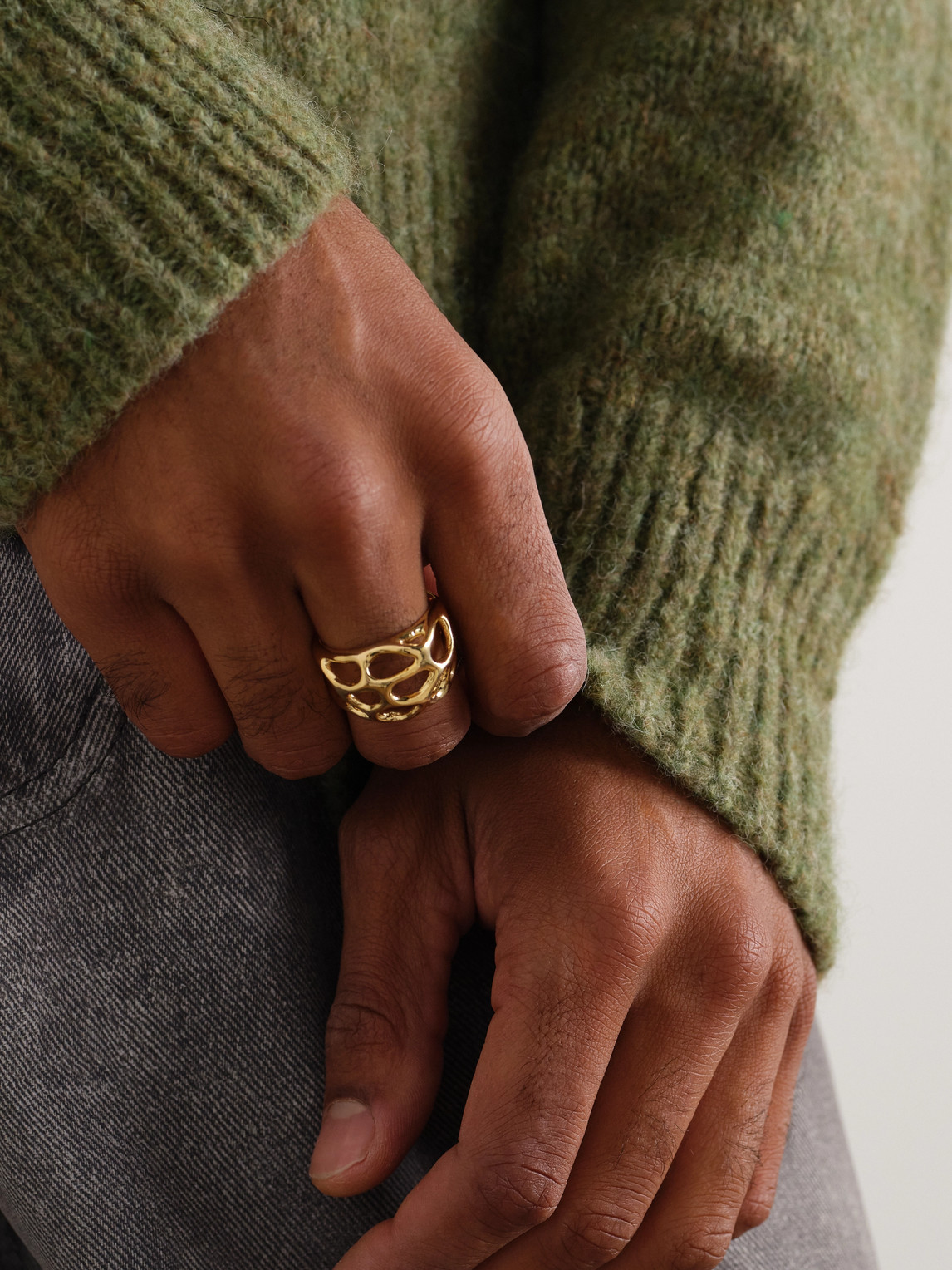 Alex Moss New York Symbiote 14-karat Gold Ring In Gold