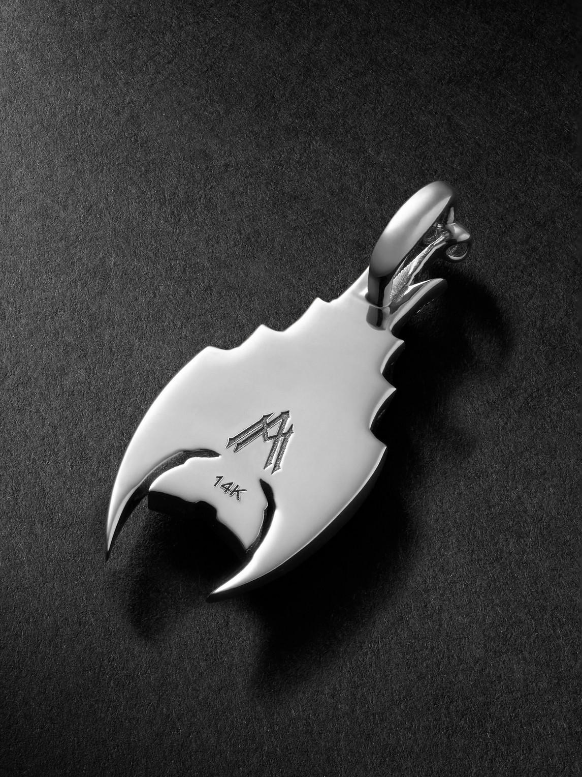 Alex Moss New York Cave Dweller 14-karat White Gold, Diamond And Ruby Pendant In Gold