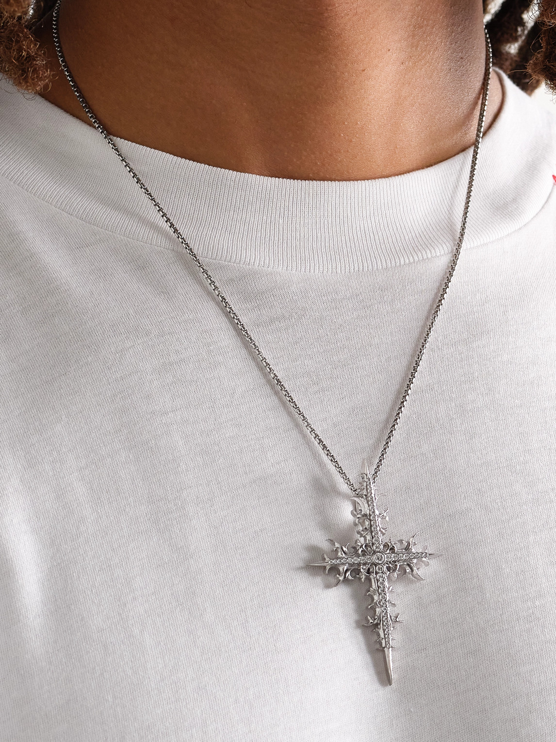 Alex Moss New York Nirvana 14-karat White Gold Diamond Pendant In Silver