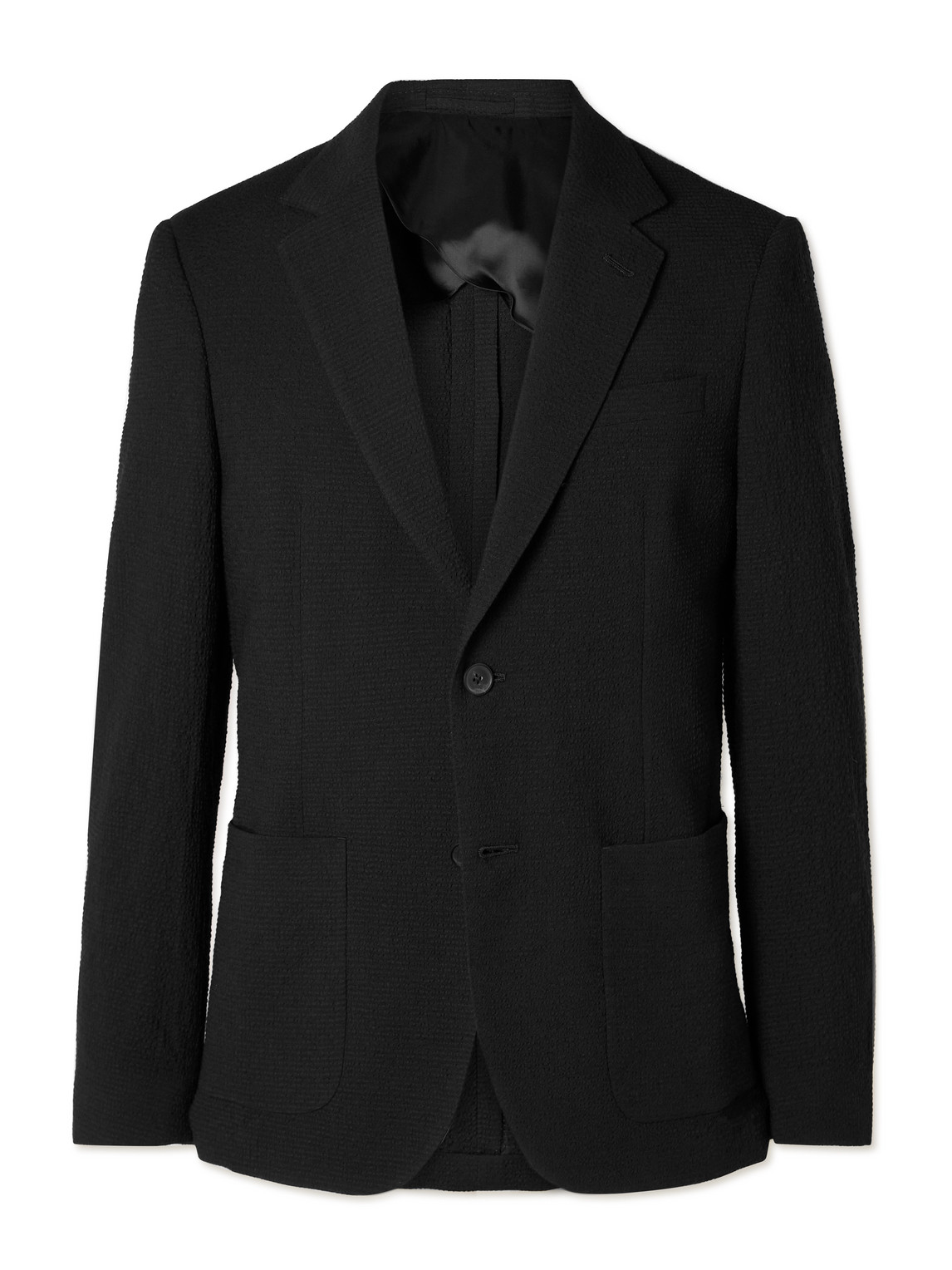 Wool-Blend Seersucker Blazer
