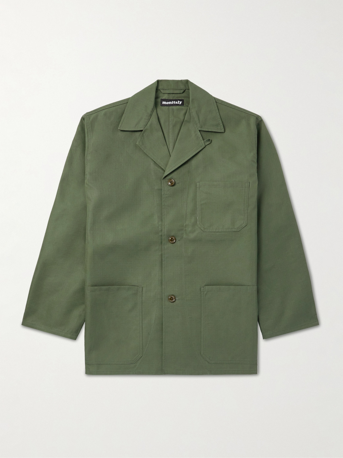 Convertible-Collar Cotton-Blend Ripstop Jacket