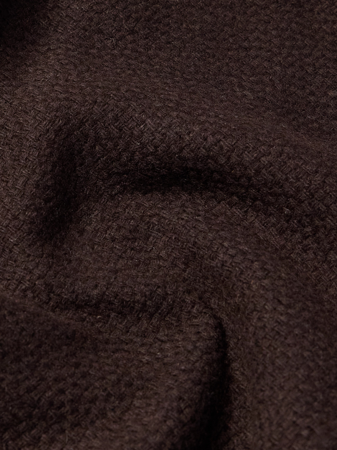 MONITALY JUTE BELTED ALPACA-BLEND COAT 