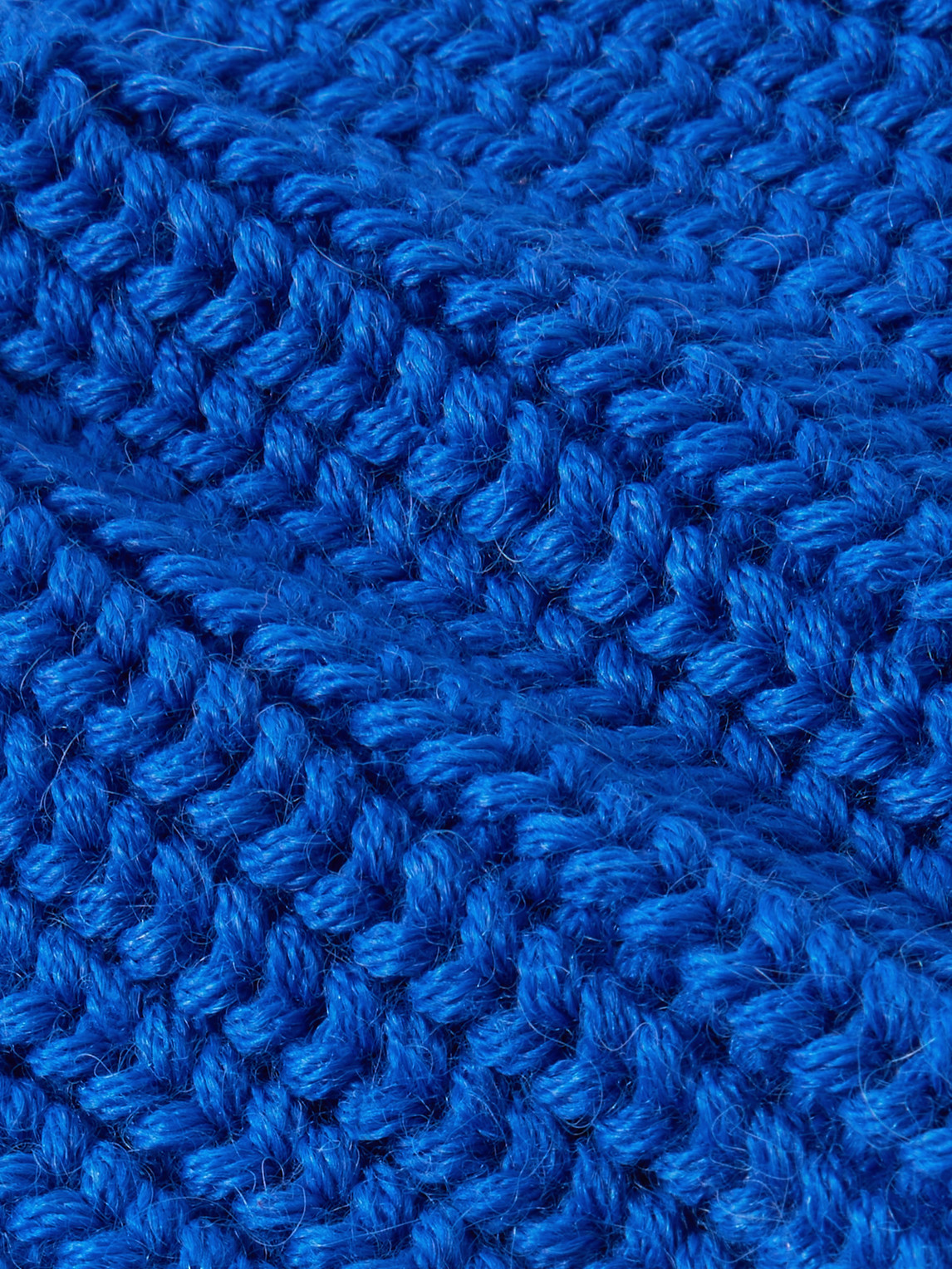 Shop Monitaly Ribbed Alpaca Beanie In Blue