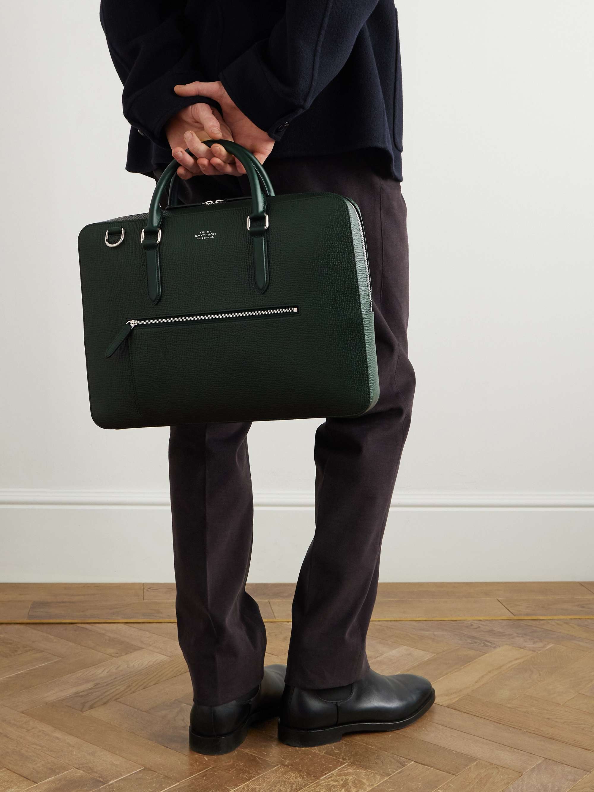 SMYTHSON Ludlow Full-Grain Leather Briefcase for Men | MR PORTER