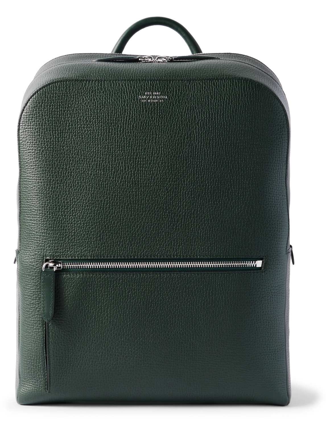 Smythson Ludlow Full-grain Leather Backpack In Green