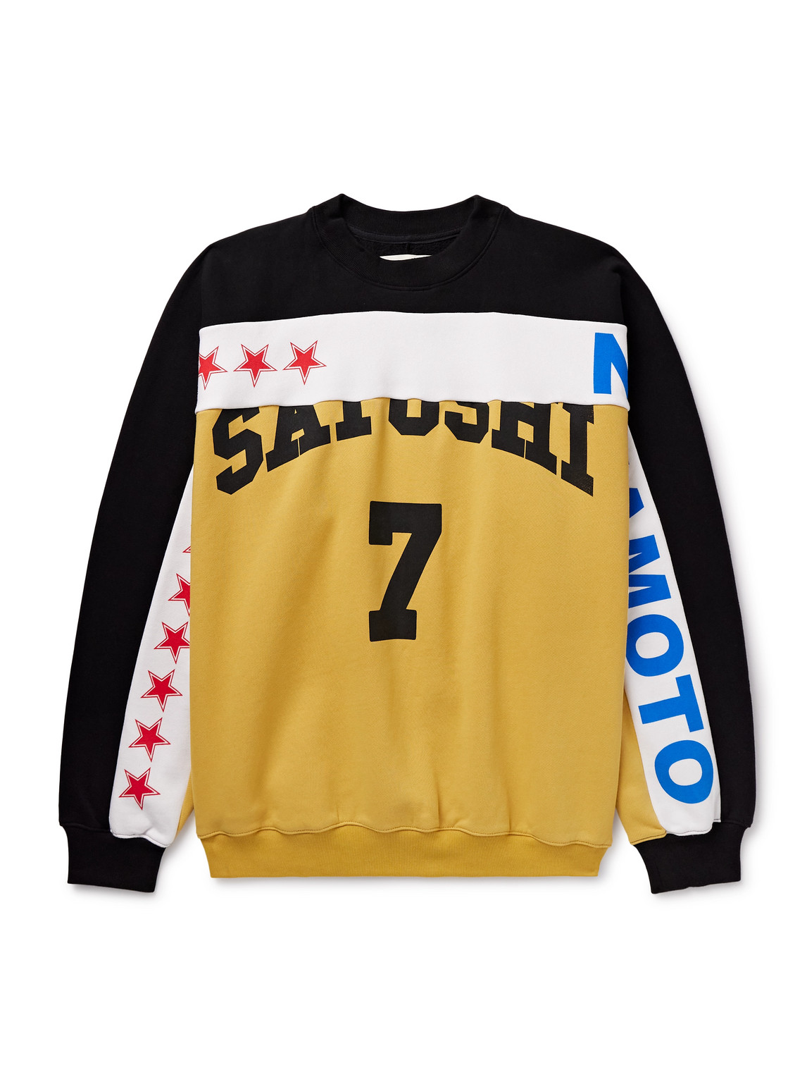 Panelled Printed Cotton-Jersey Sweatshirt