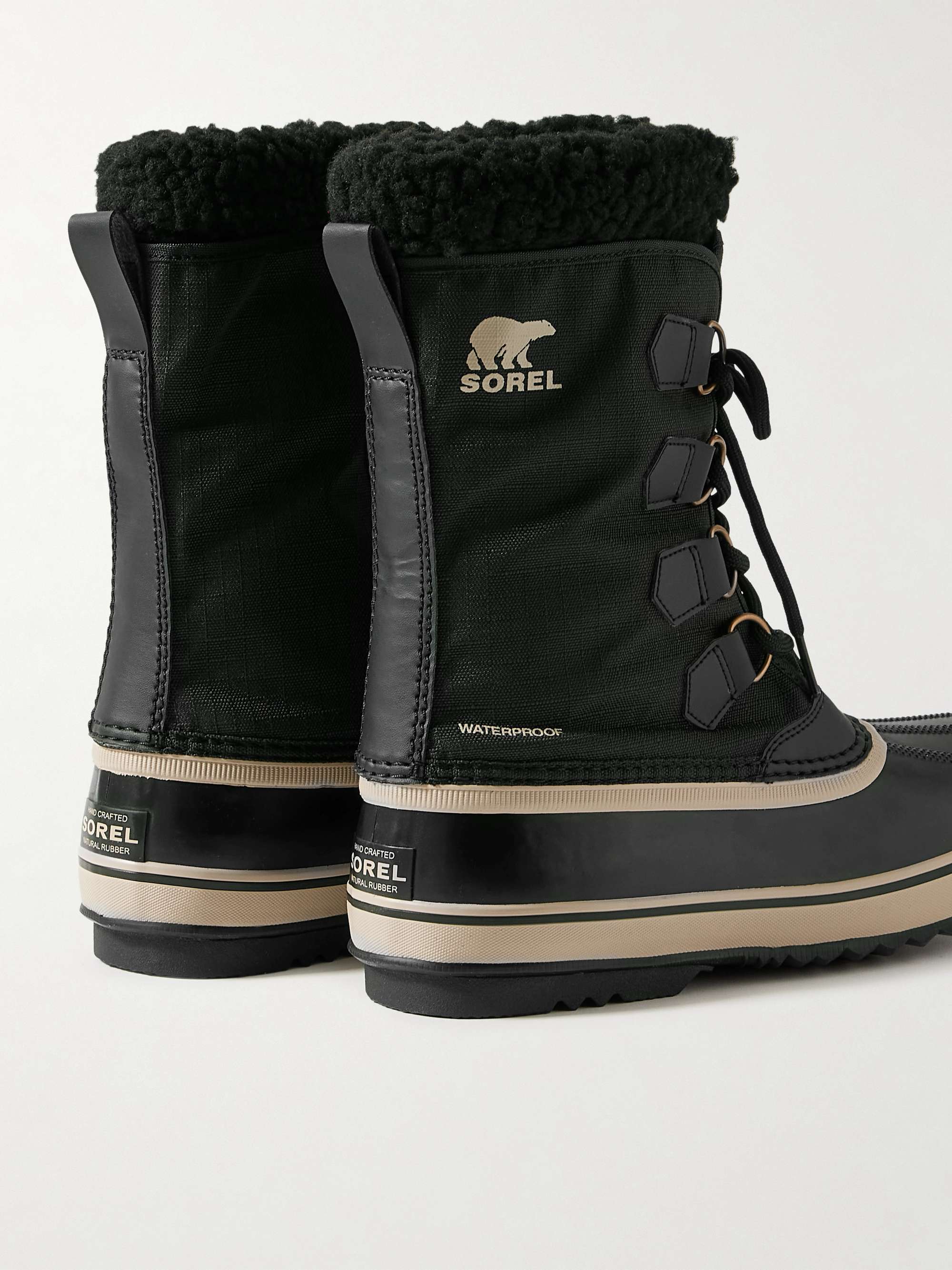 SOREL 1964 Pac™ Faux Shearling-Trimmed Nylon-Ripstop and Rubber Snow Boots