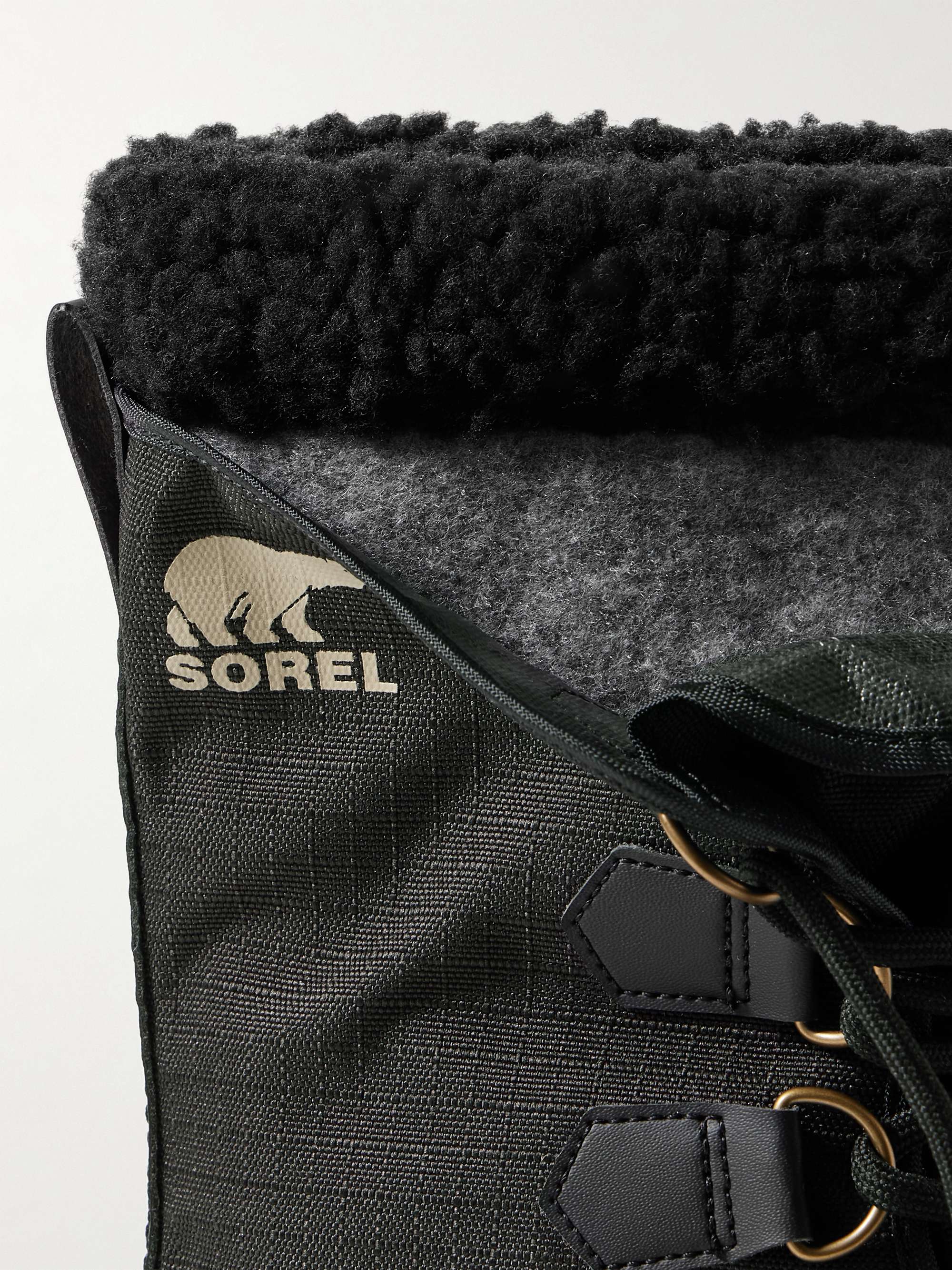 SOREL 1964 Pac™ Faux Shearling-Trimmed Nylon-Ripstop and Rubber Snow Boots