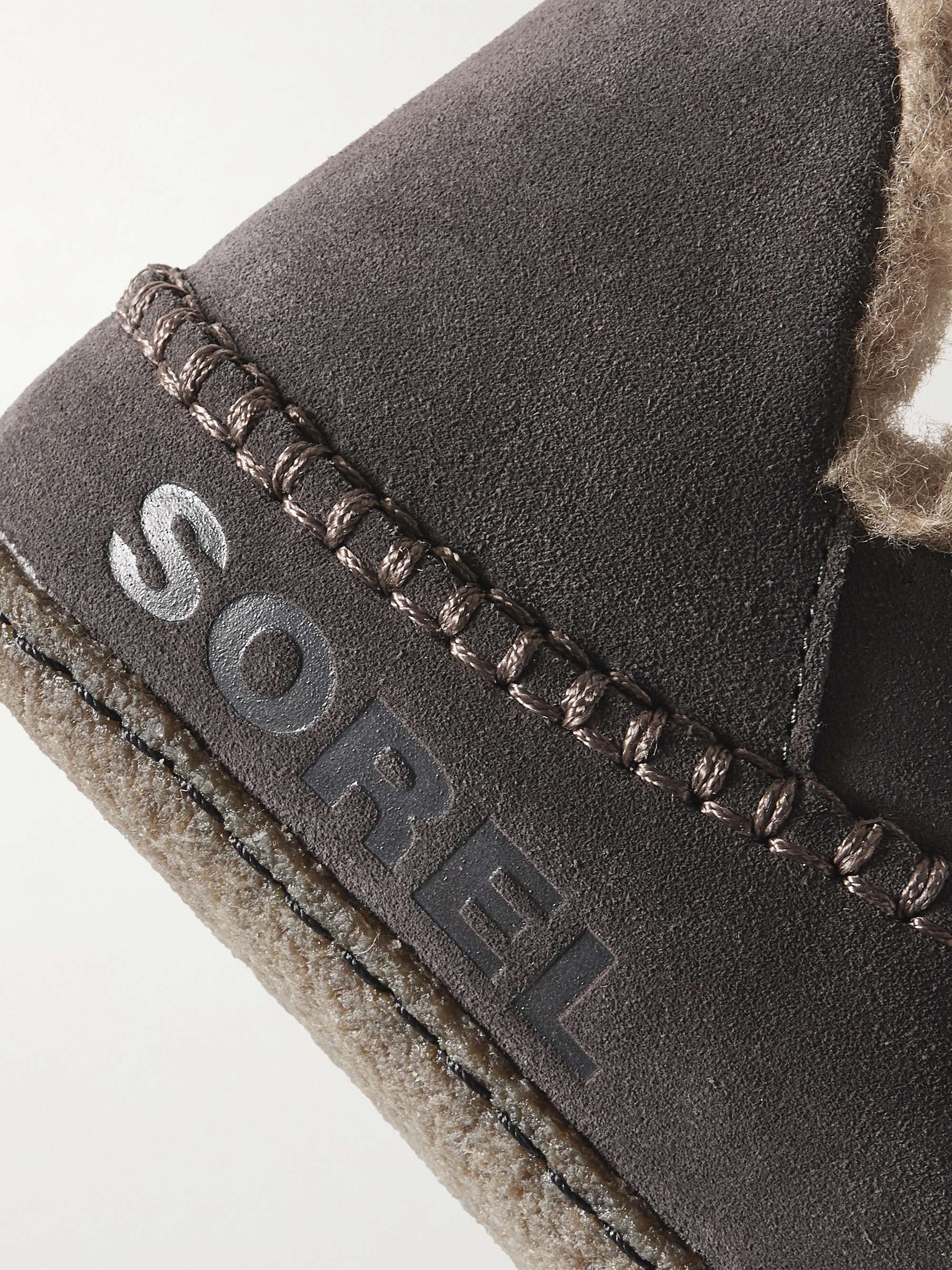 SOREL Manawan™ II Faux Shearling-Lined Suede Slippers