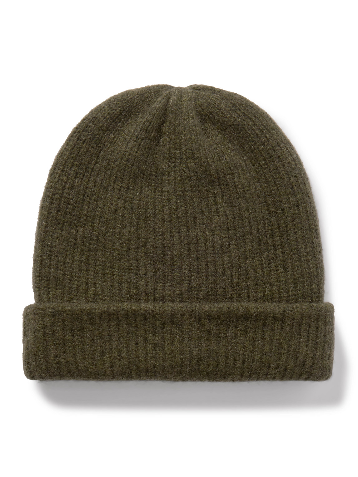 The Elder Statesman Green Watchman Beanie In Green