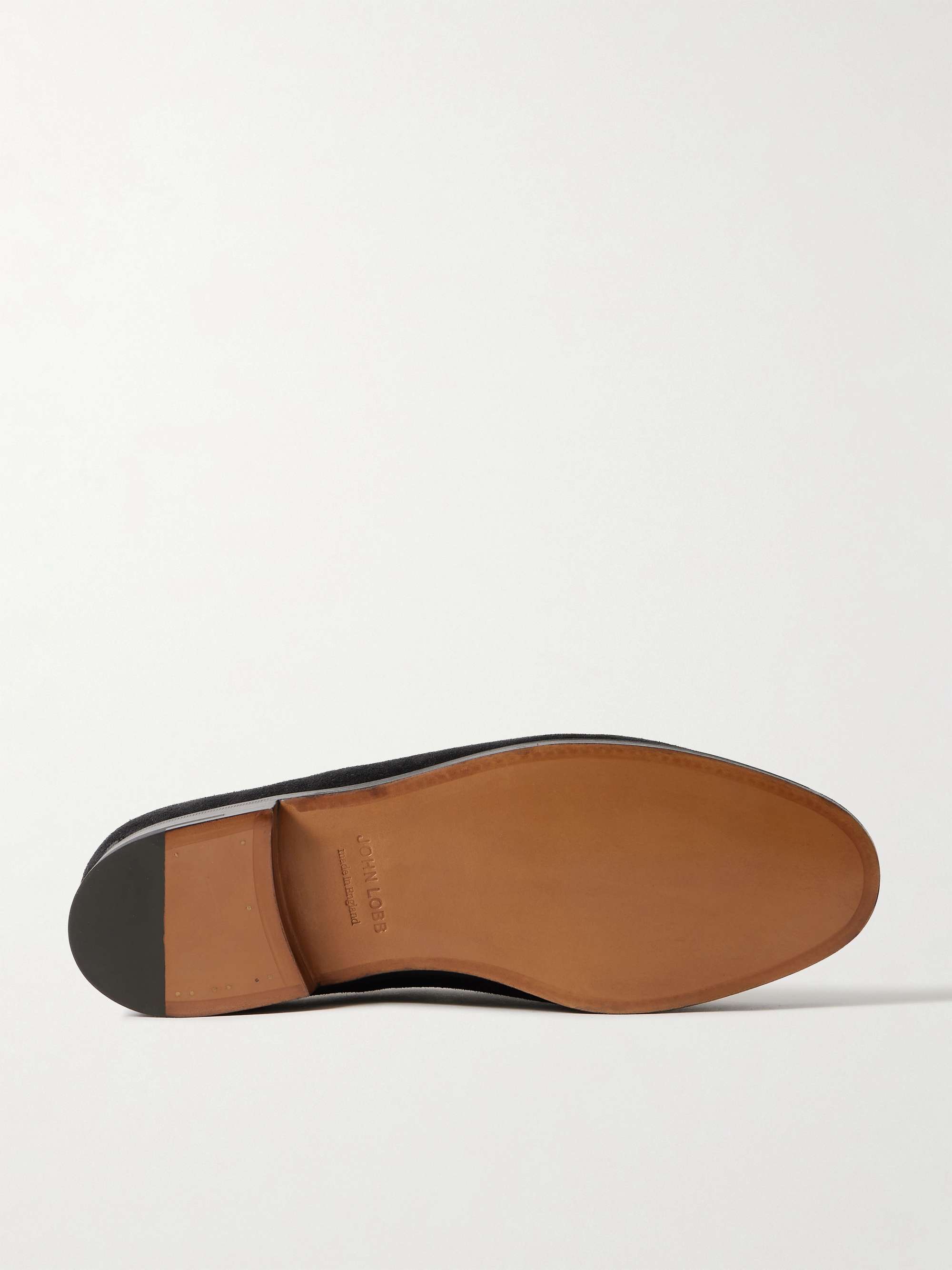 JOHN LOBB Lopez Suede Penny Loafers