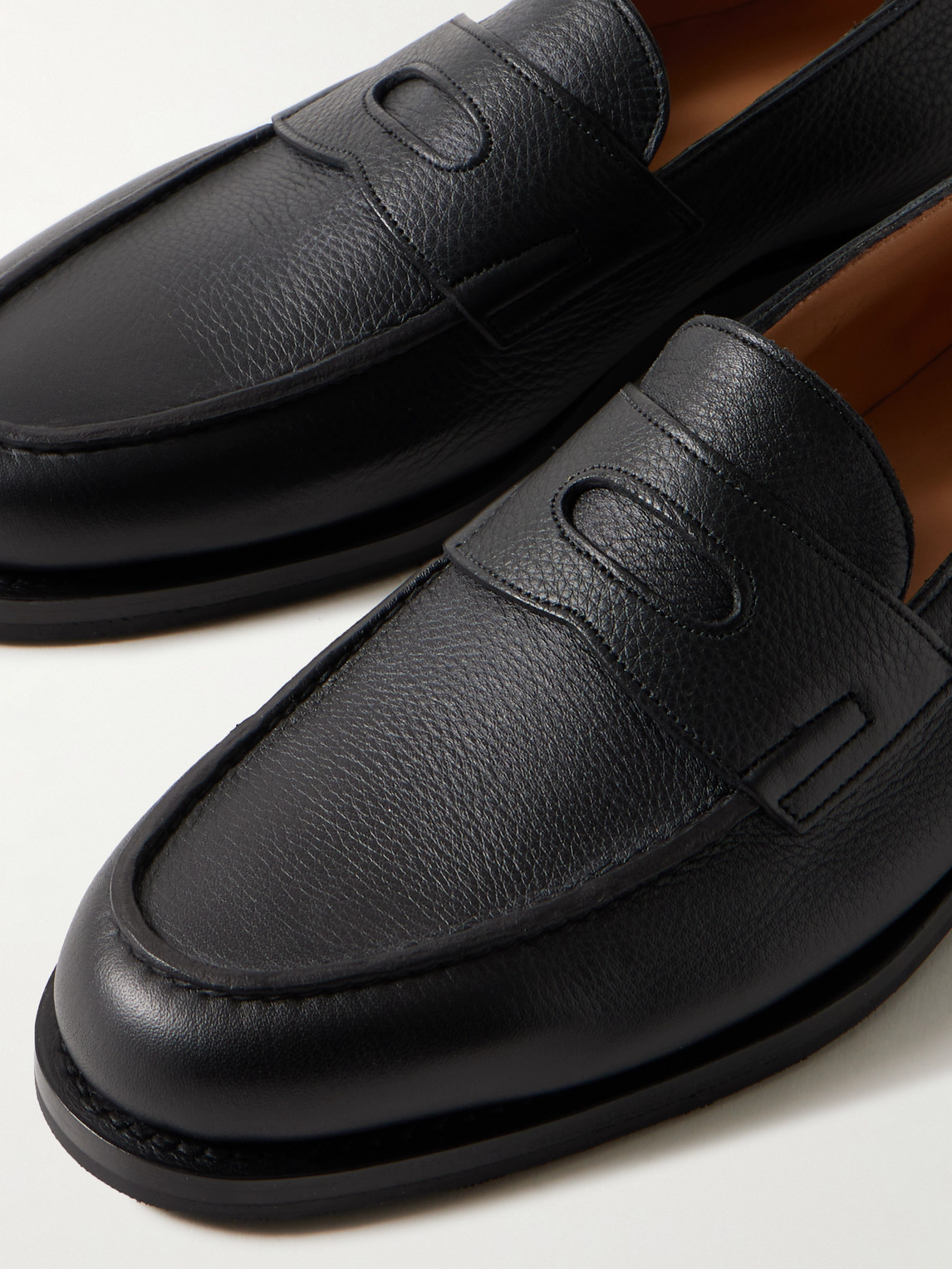 Lopez Full-Grain Leather Penny Loafers