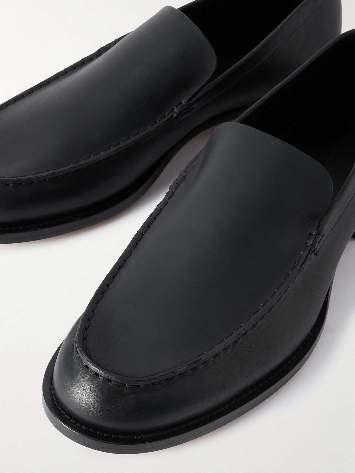 The Row Lars Leather Loafers