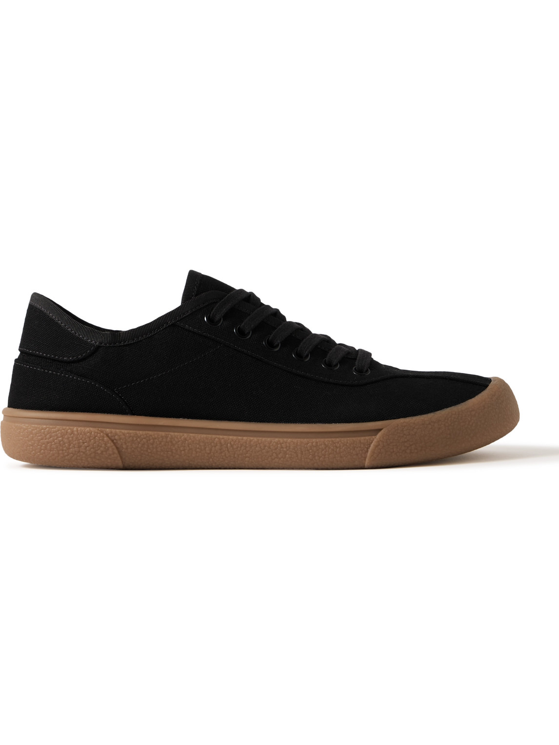 The Row Grosgrain-trimmed Canvas Trainers In Black