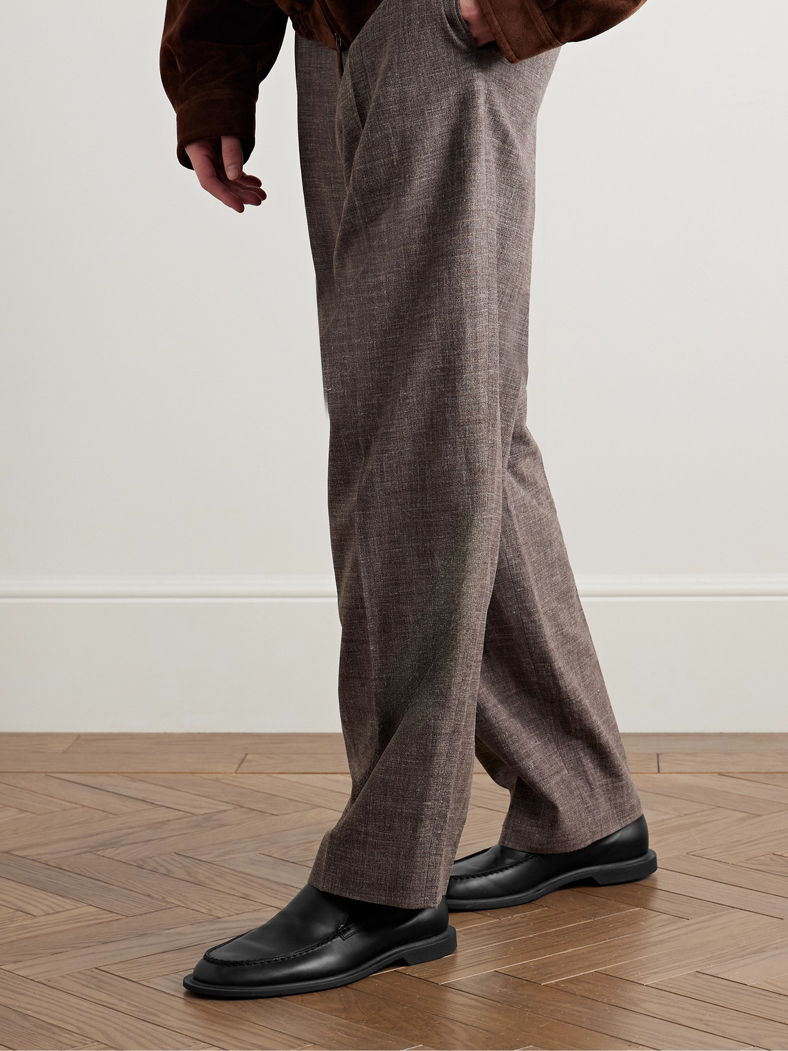 The Row Nic Loafers In Black